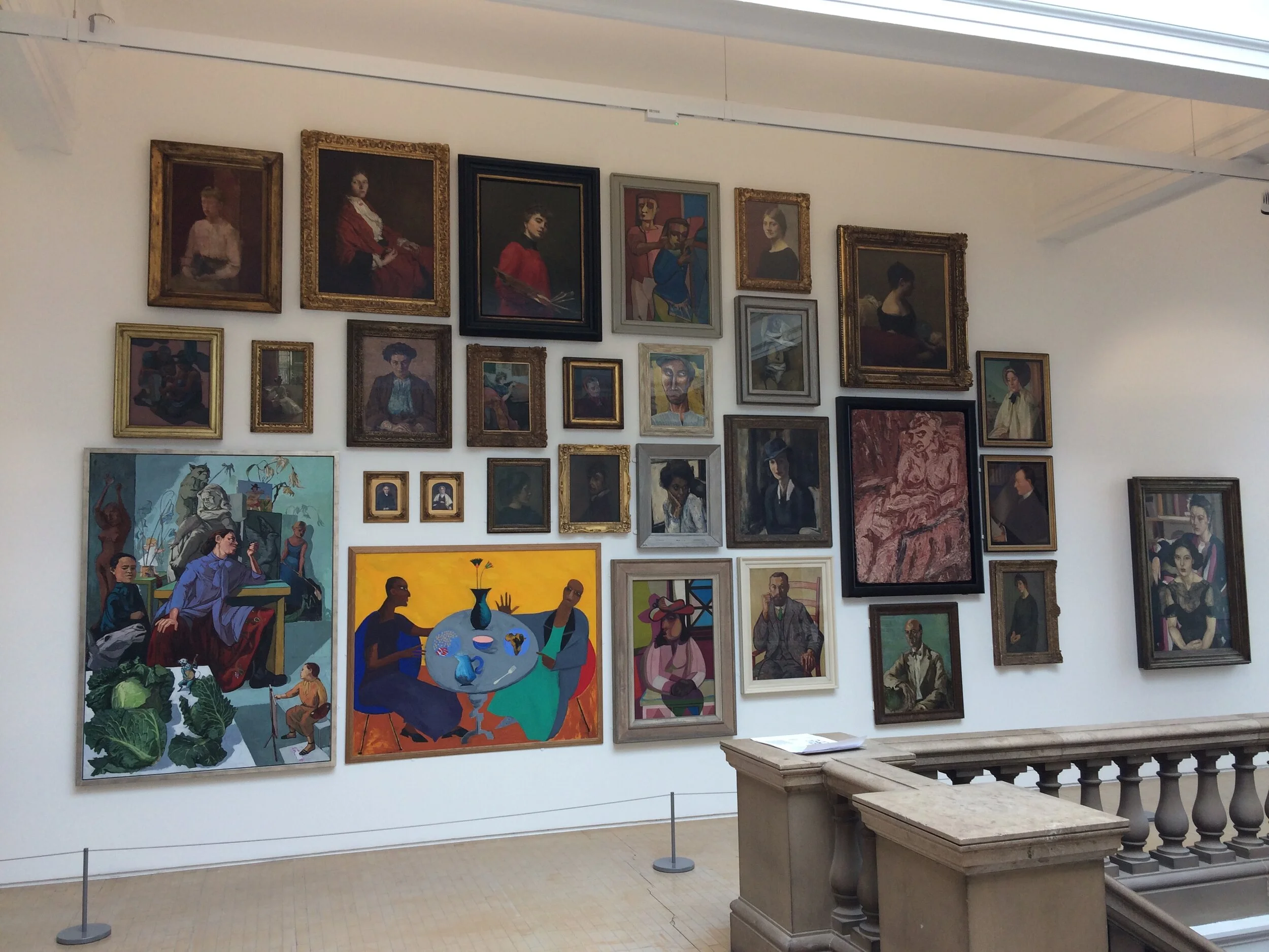 Portrait wall, Leeds Art Gallery