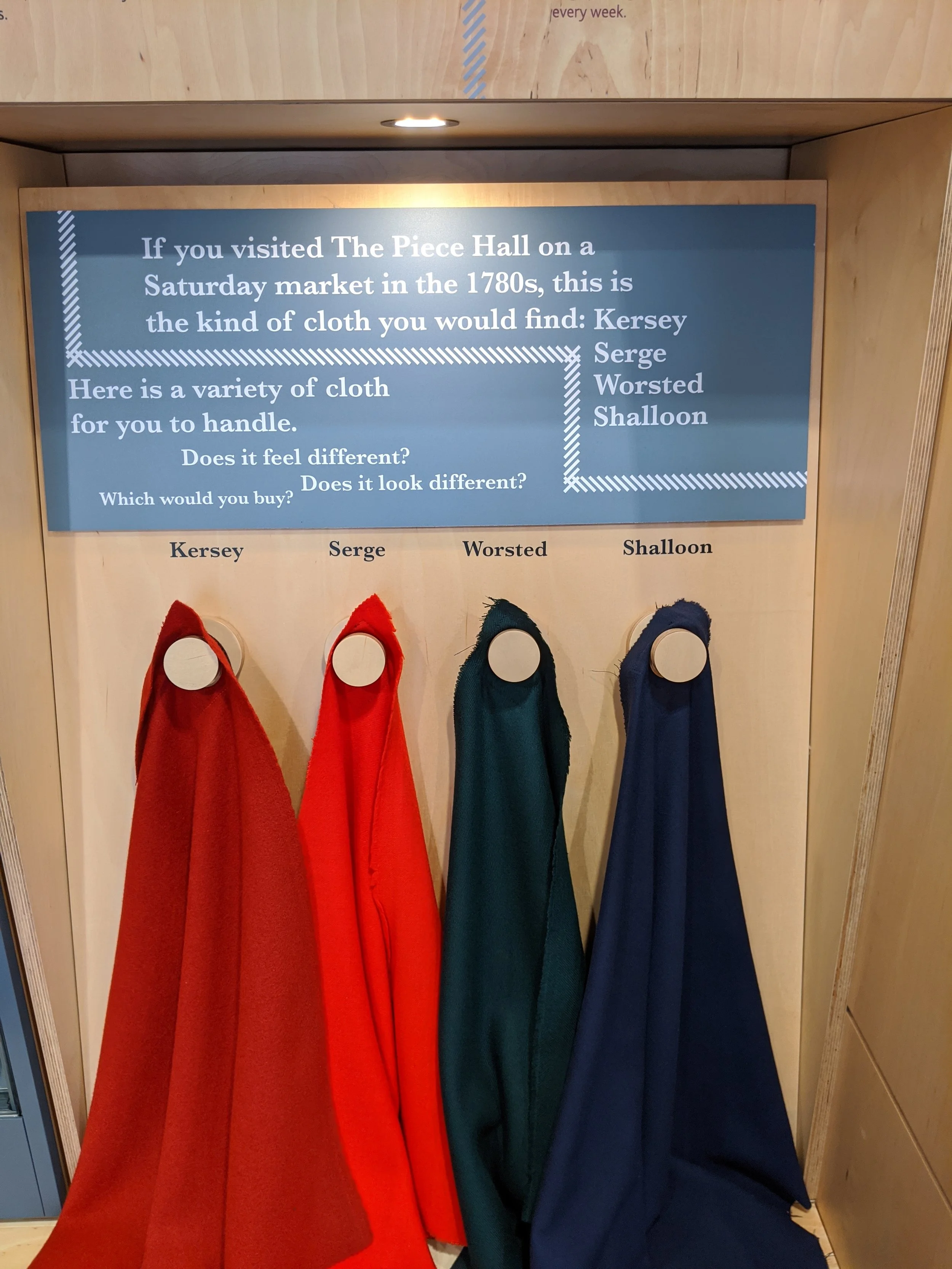 Textile interactive, Piece Hall, Halifax