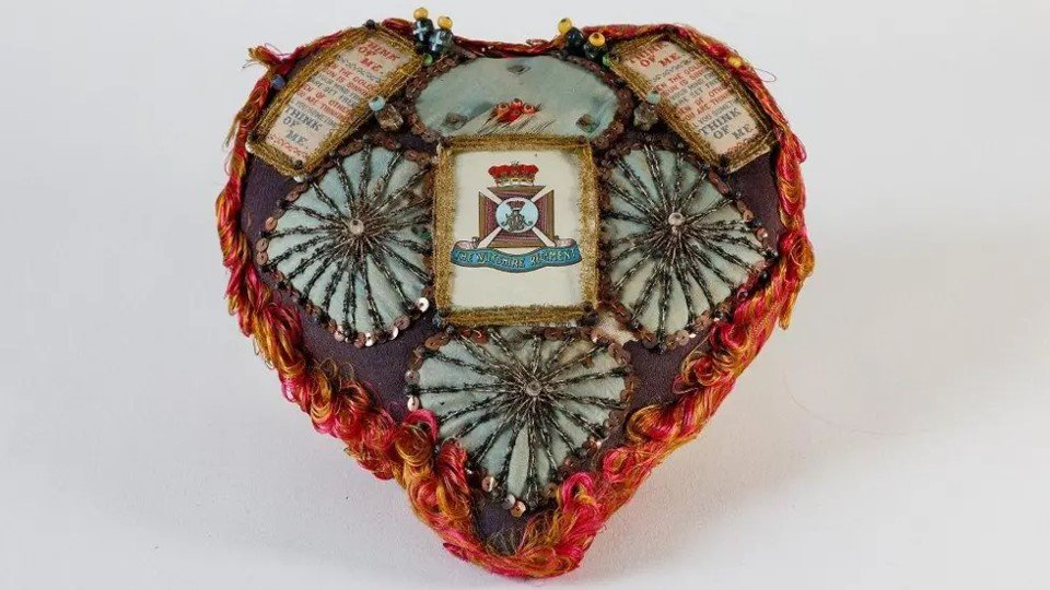 Pin cushion, Wiltshire Museum, Devizes