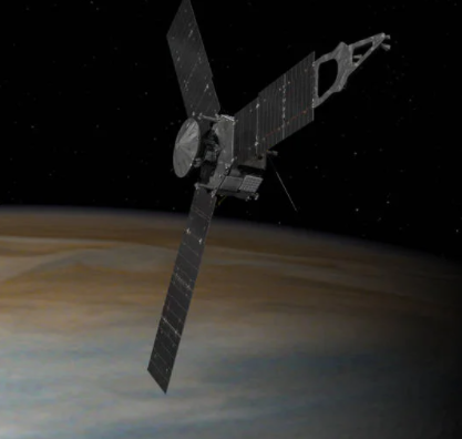 Juno Passes Jupiter's Moon