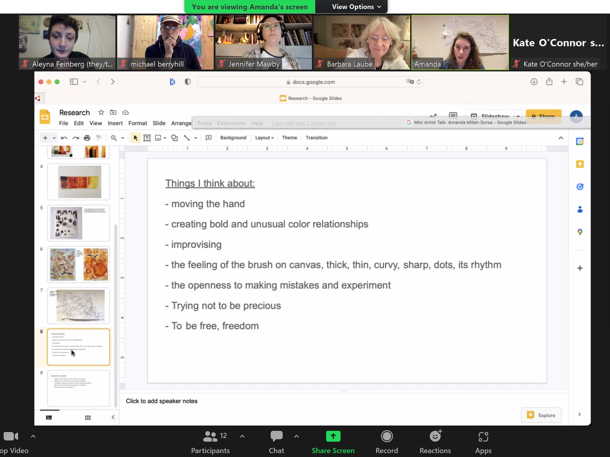 Amanda Millet-Sorsa's notes