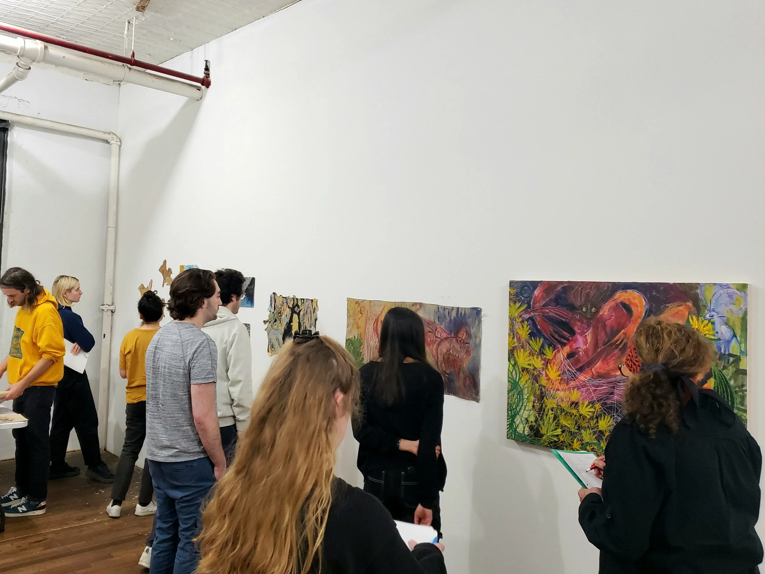 Group Critique with Sam Bornstein, NYC Crit Club Brooklyn Studio, Spring 2023
