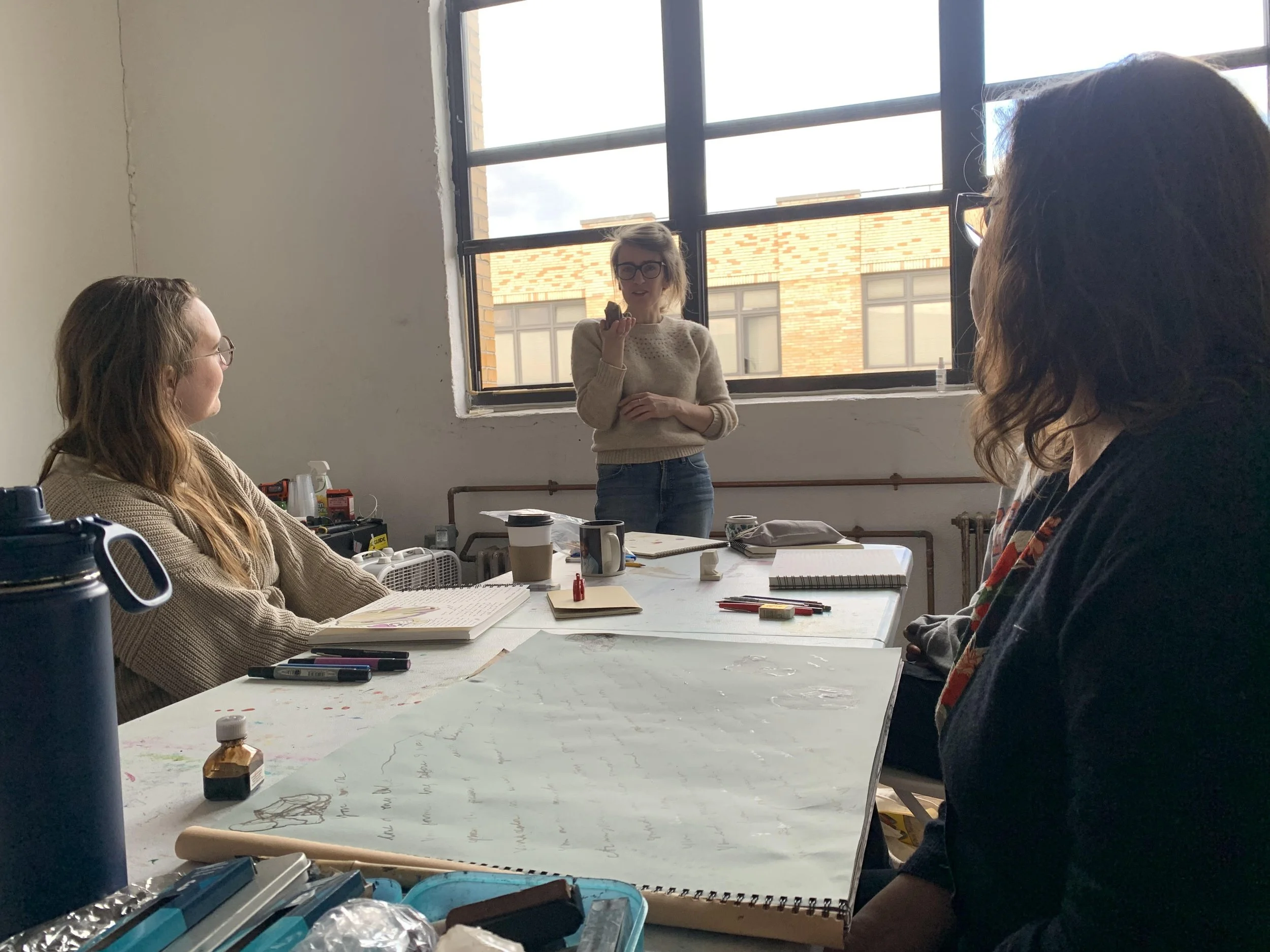 Drawing Salon with Amanda Nedham, NYC Crit Club Brooklyn Studio, Spring 2023