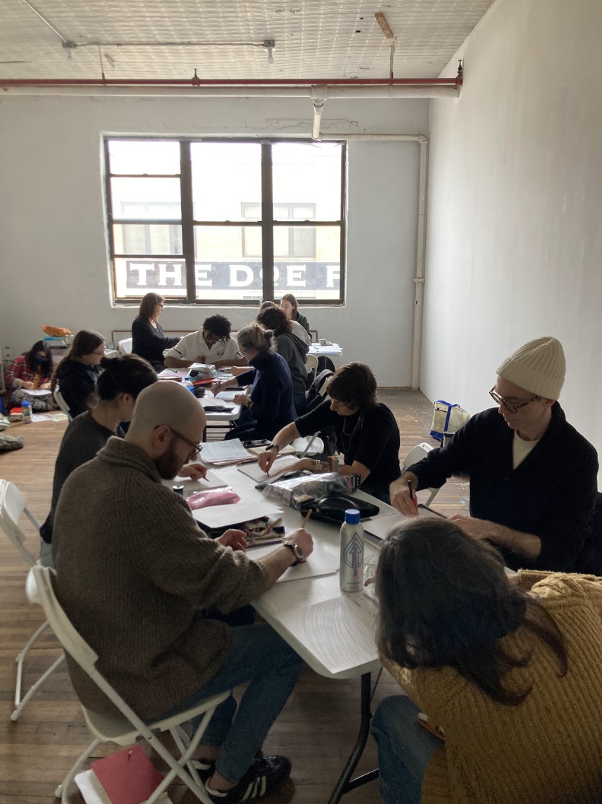 Drawing Salon with Amanda Nedham, NYC Crit Club Brooklyn Studio, Spring 2023