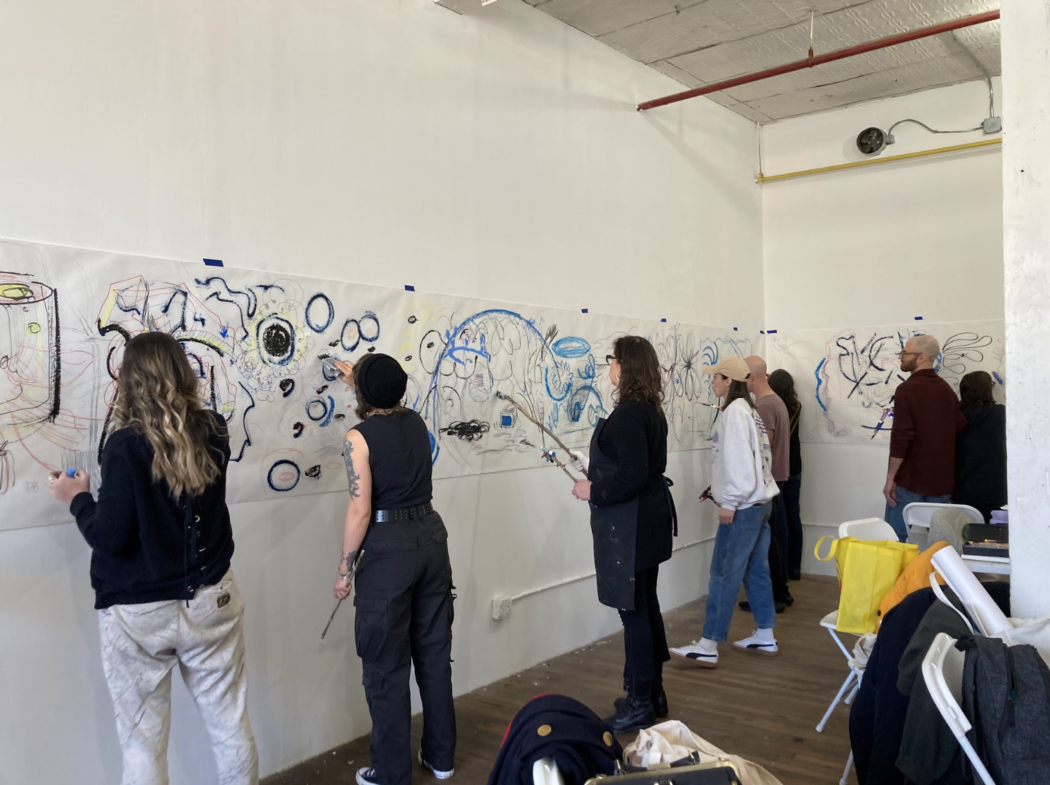Drawing Salon with Amanda Nedham, NYC Crit Club Brooklyn Studio, Spring 2023