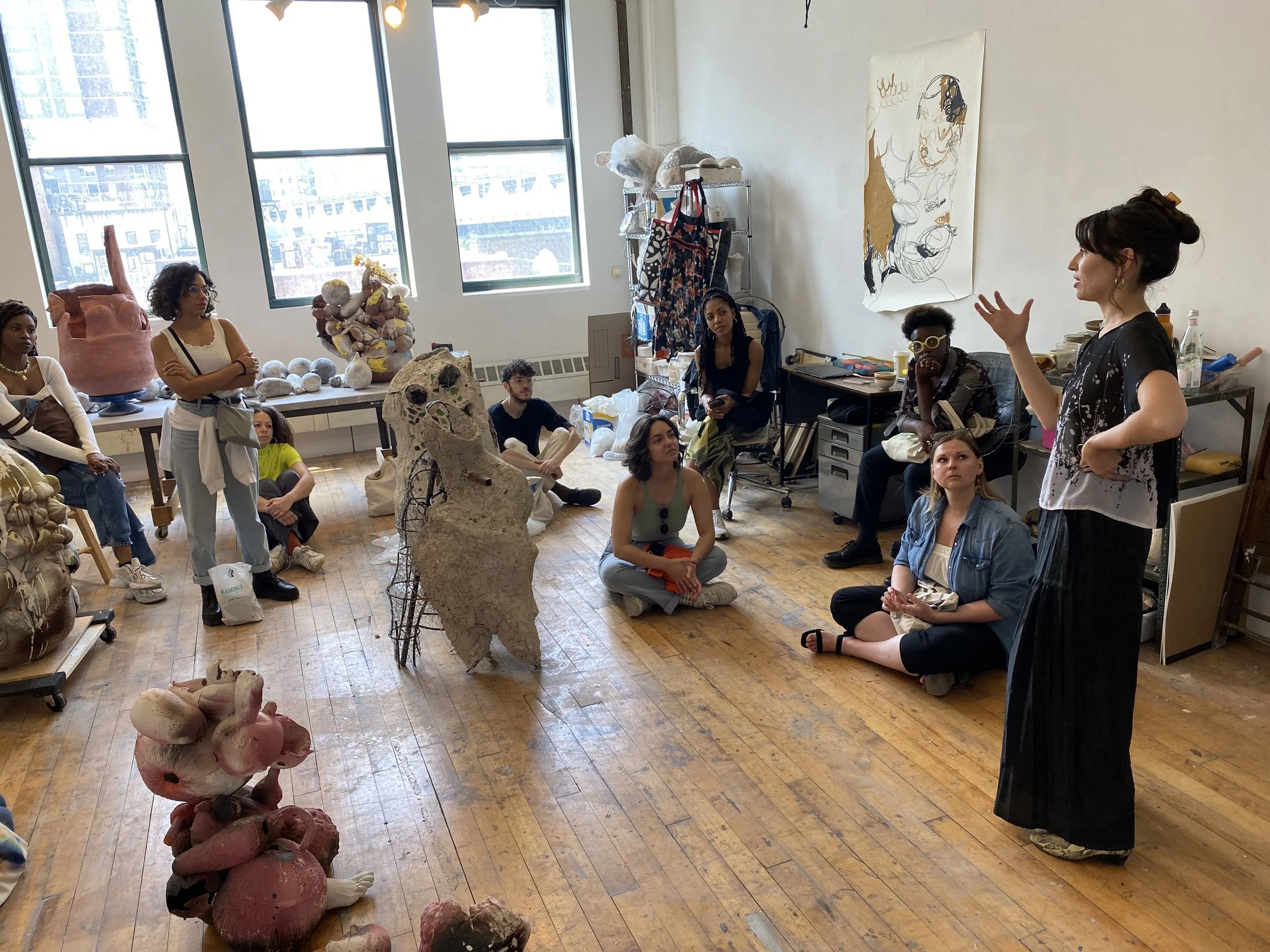 Studio visit with Grace Sachi Troxell at Sharpe-Walentas