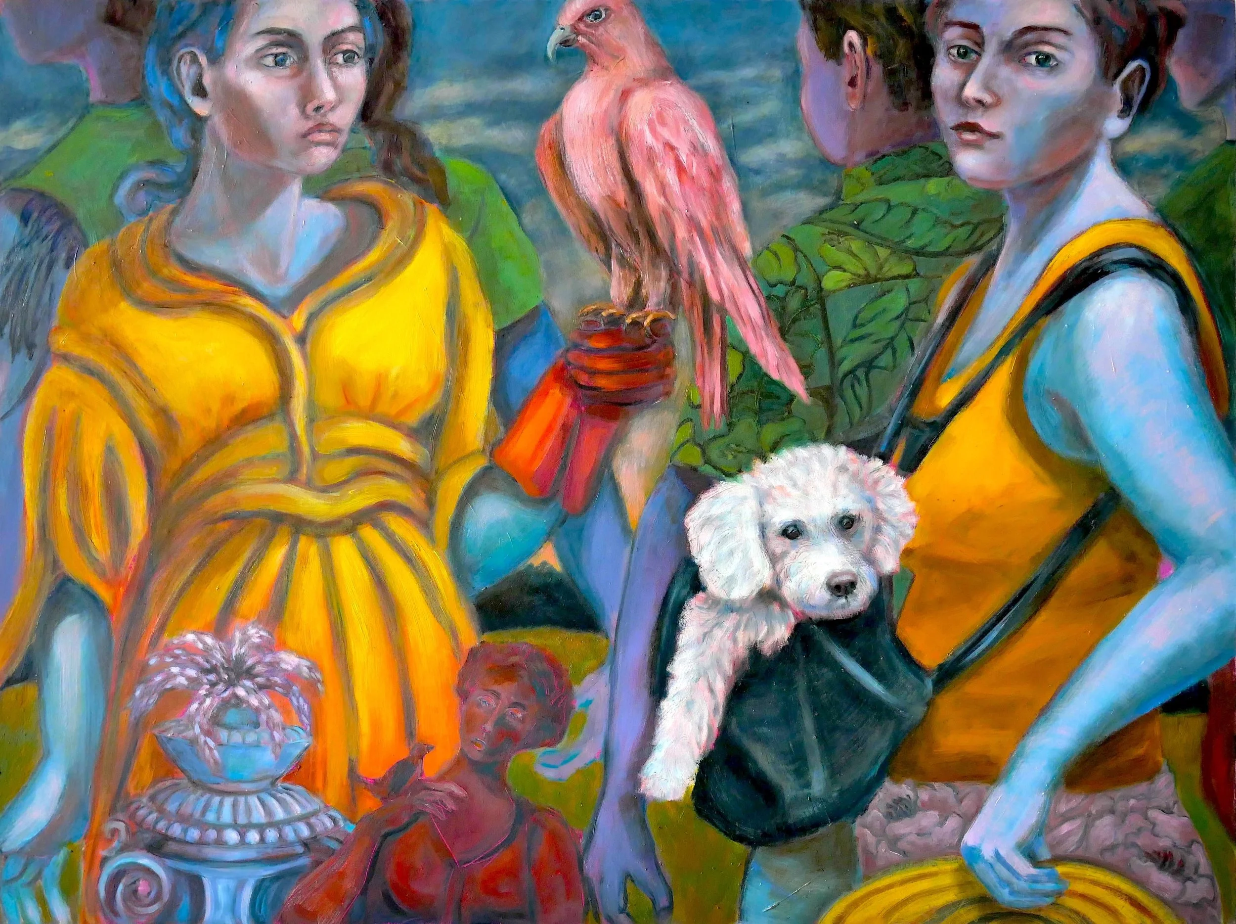 05_CarolineHeffron_Social Engagement_OilonPanel_30x40_2024 - Caroline Heffron.JPG