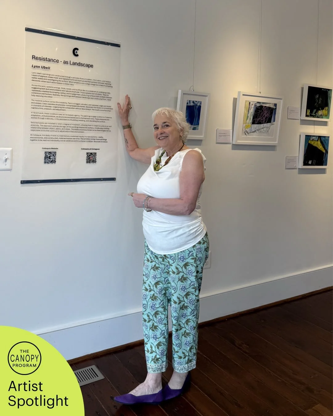 💥Canopy Artist Feature💥

👀 Check out the work of Lynn Ubell ( @&zwnj;lynnubellart)! Lynn was in Erika Ranee&rsquo;s ( @erikaranee) 2026 Cohort in @&zwnj;the_canopy_program_.

🎨A few words from the artist:
&ldquo;Layer upon layer of color, shapes 