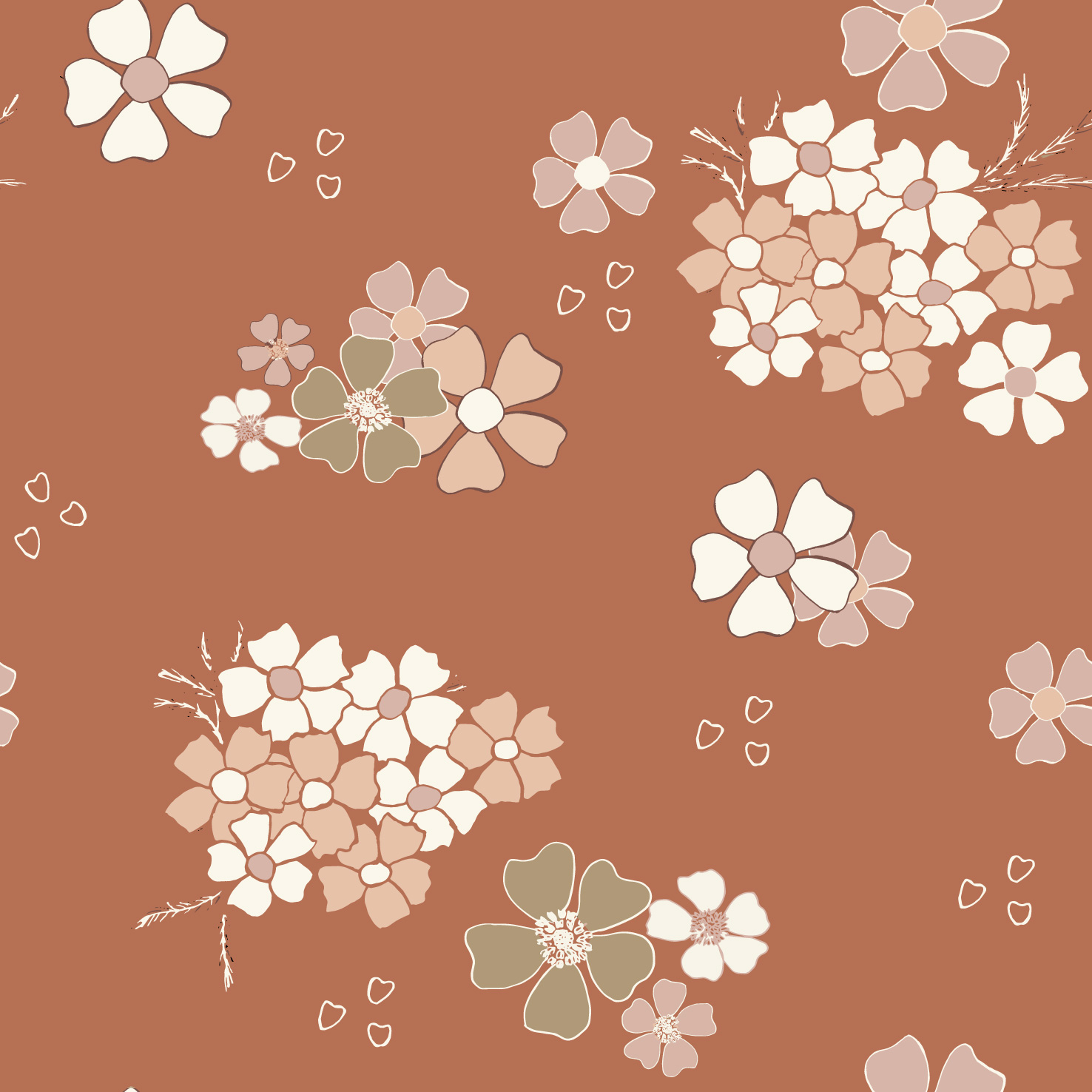 Yarrow Clusters (Rust) ©Kate Lancaster
