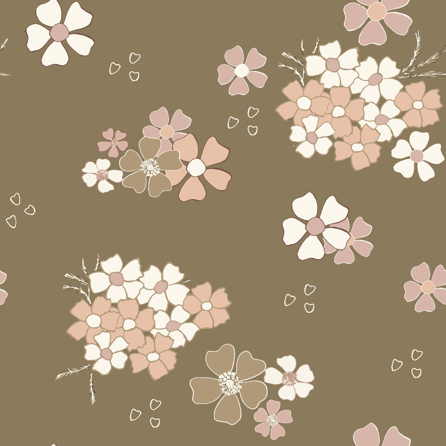 Yarrow Clusters (Olive) ©Kate Lancaster