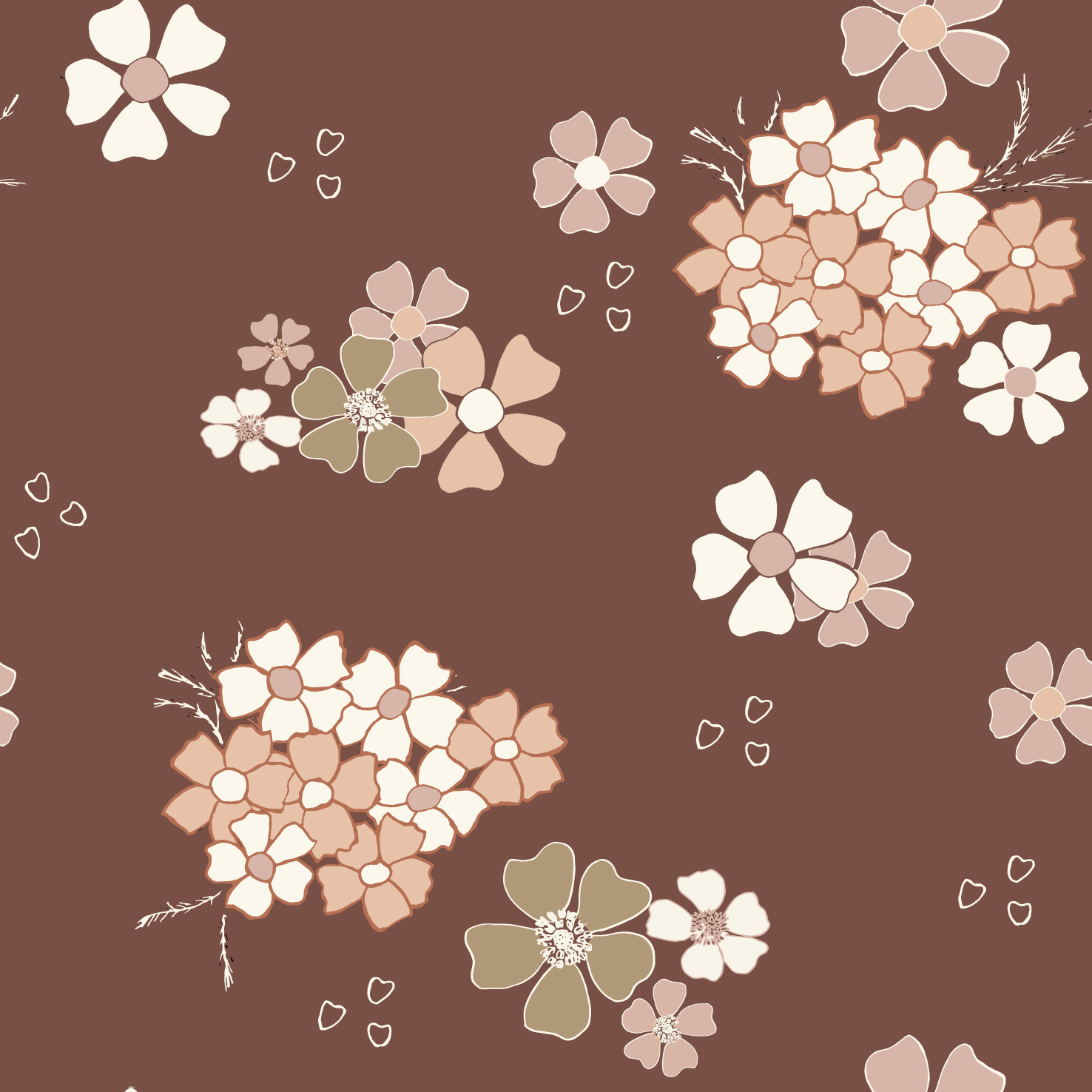 Yarrow Clusters (Brown) ©Kate Lancaster