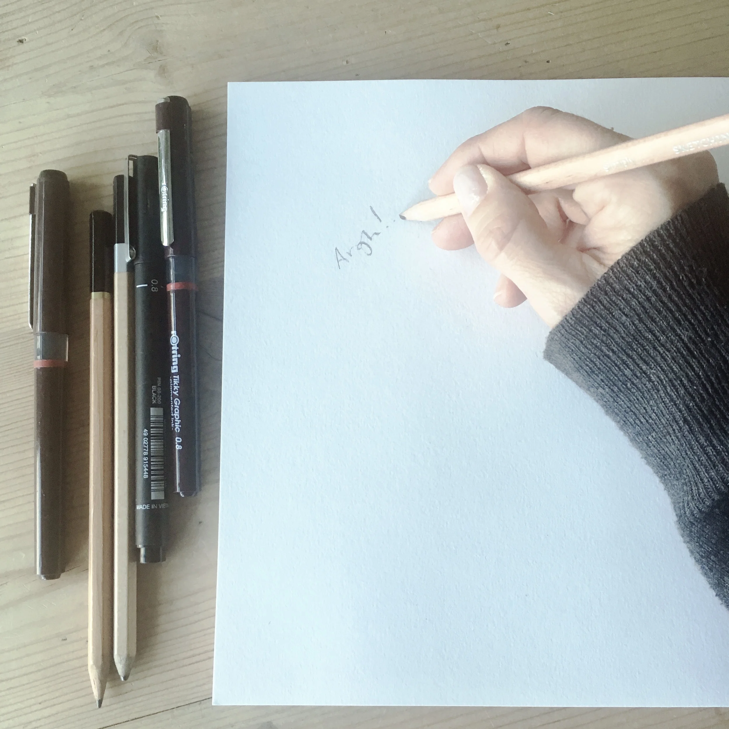 But what to draw? What if it’s rubbish?