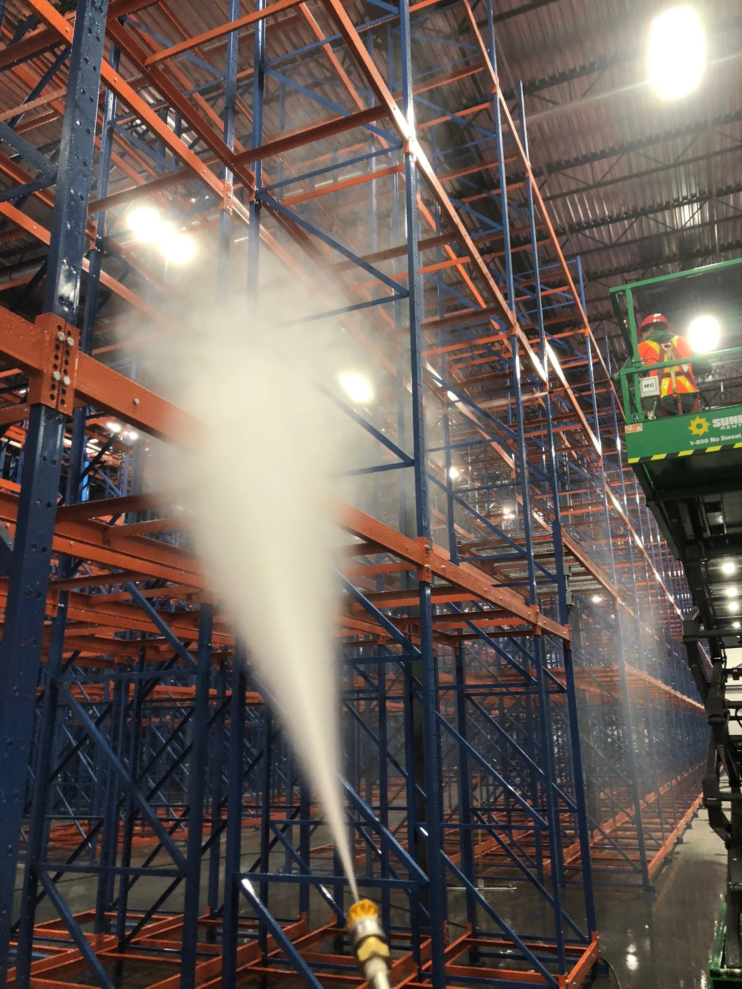 Industrial Warehouse Power Washing