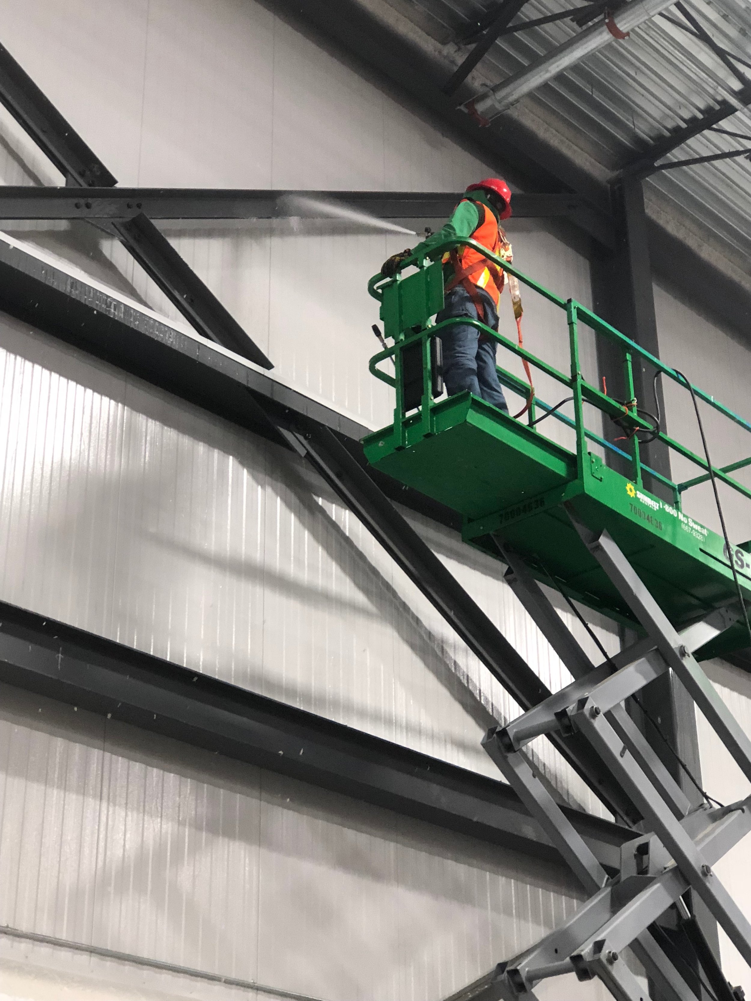 Industrial Warehouse Interior Power Washing 