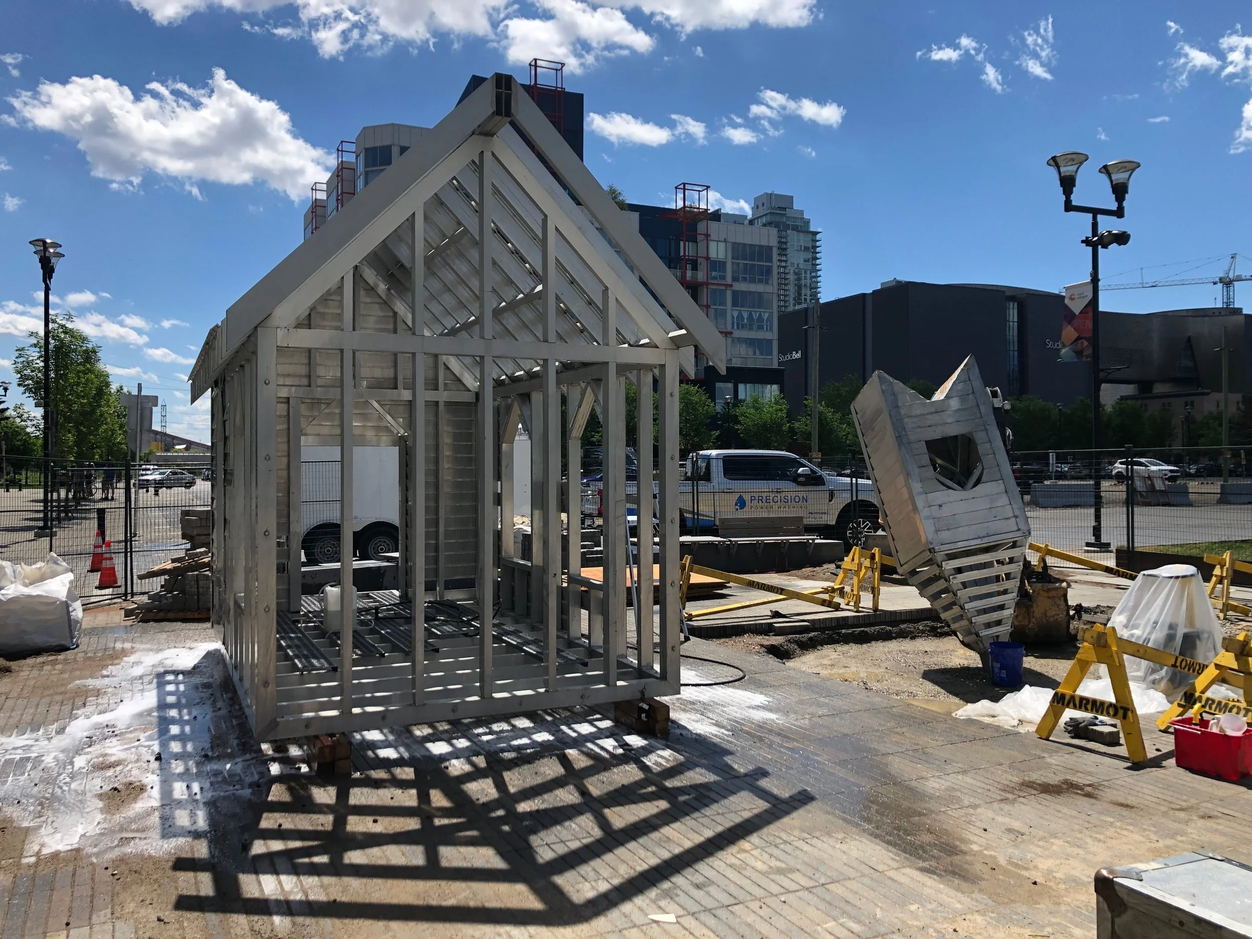 Commercial Power Washing Art Sculpture In East Village 