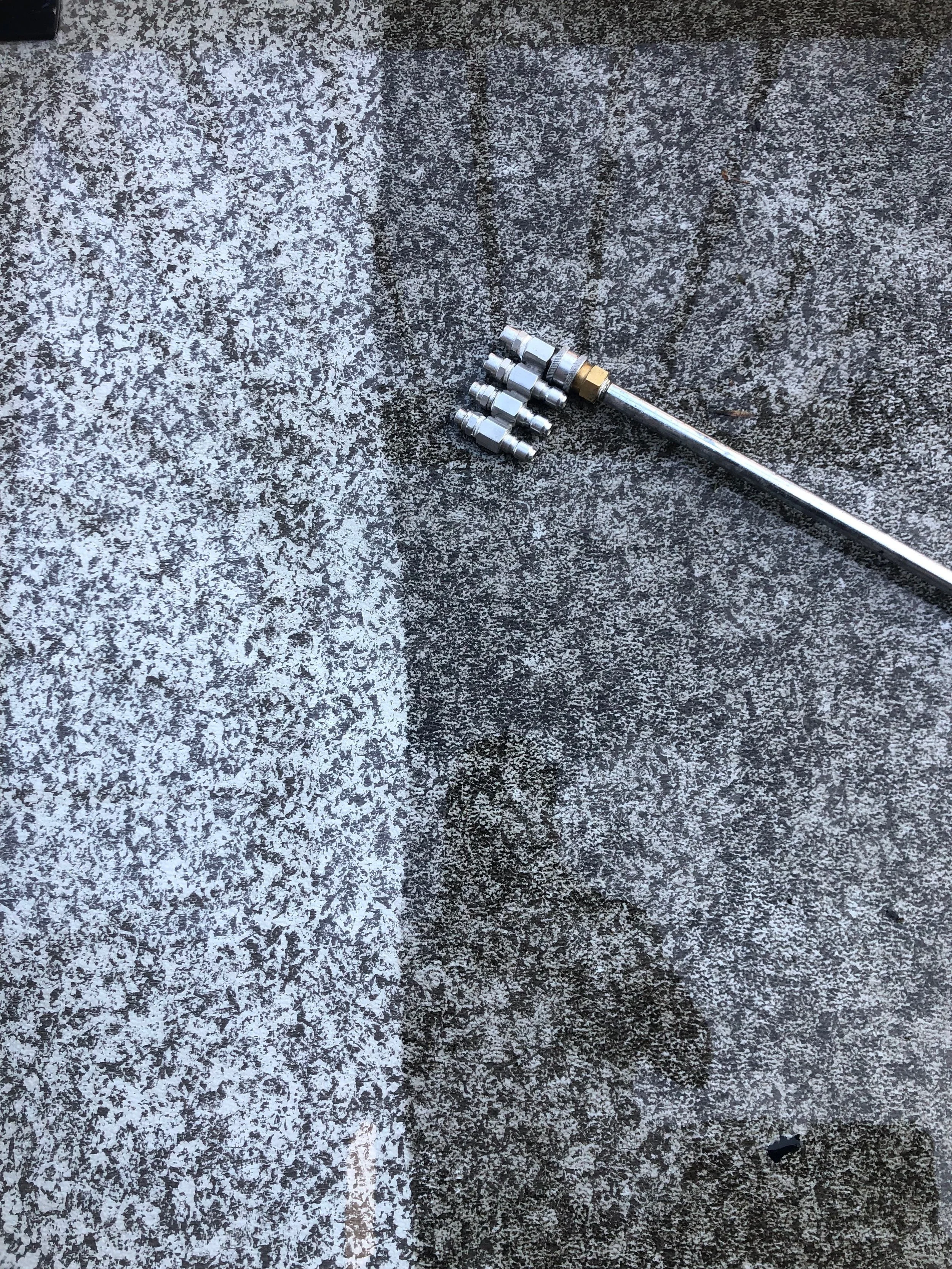 Vinyl Duradek Balcony Washing.  Notice The Difference?