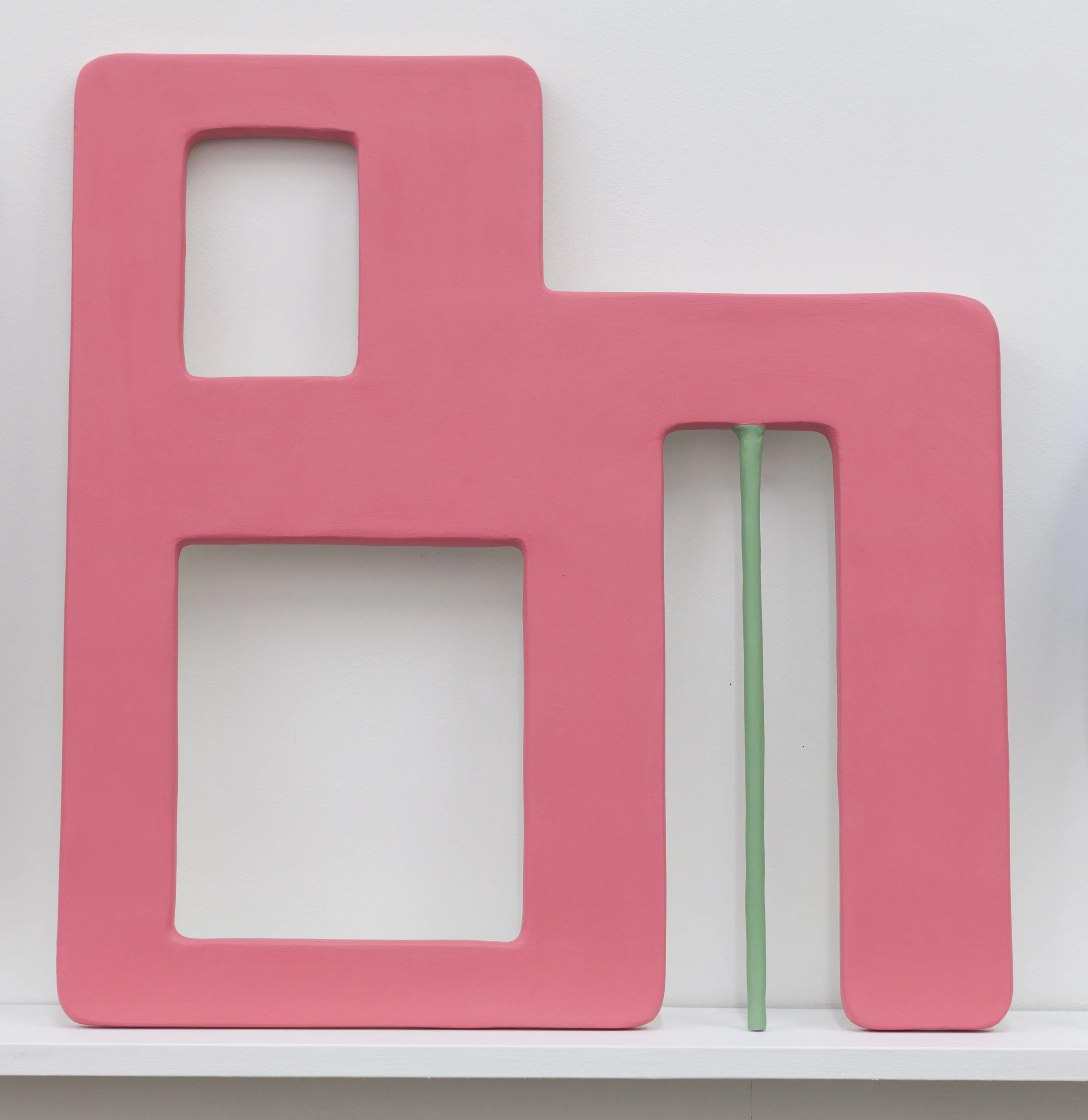 Untitled / 2018 / Acrylic, apoxie sculpt, aluminum, and rigid wrap on foam / 23.25 x 24 x .75 inches (59 x 61 x 2 cm)