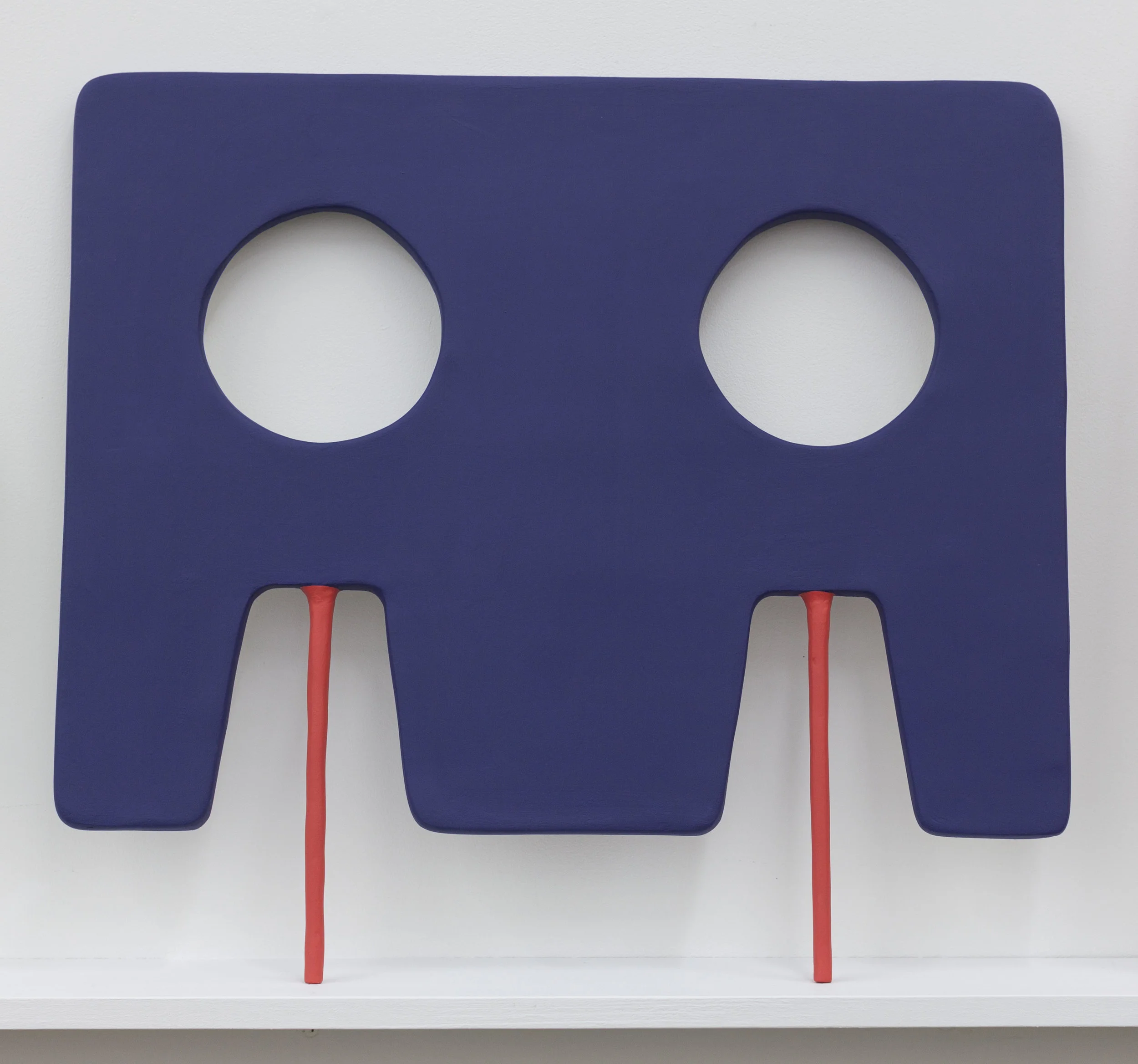 Untitled / 2018 / Acrylic, apoxie sculpt, aluminum, and rigid wrap on foam / 22.5 x 25.75 x .75 inches (56 x 64 x 2 cm)