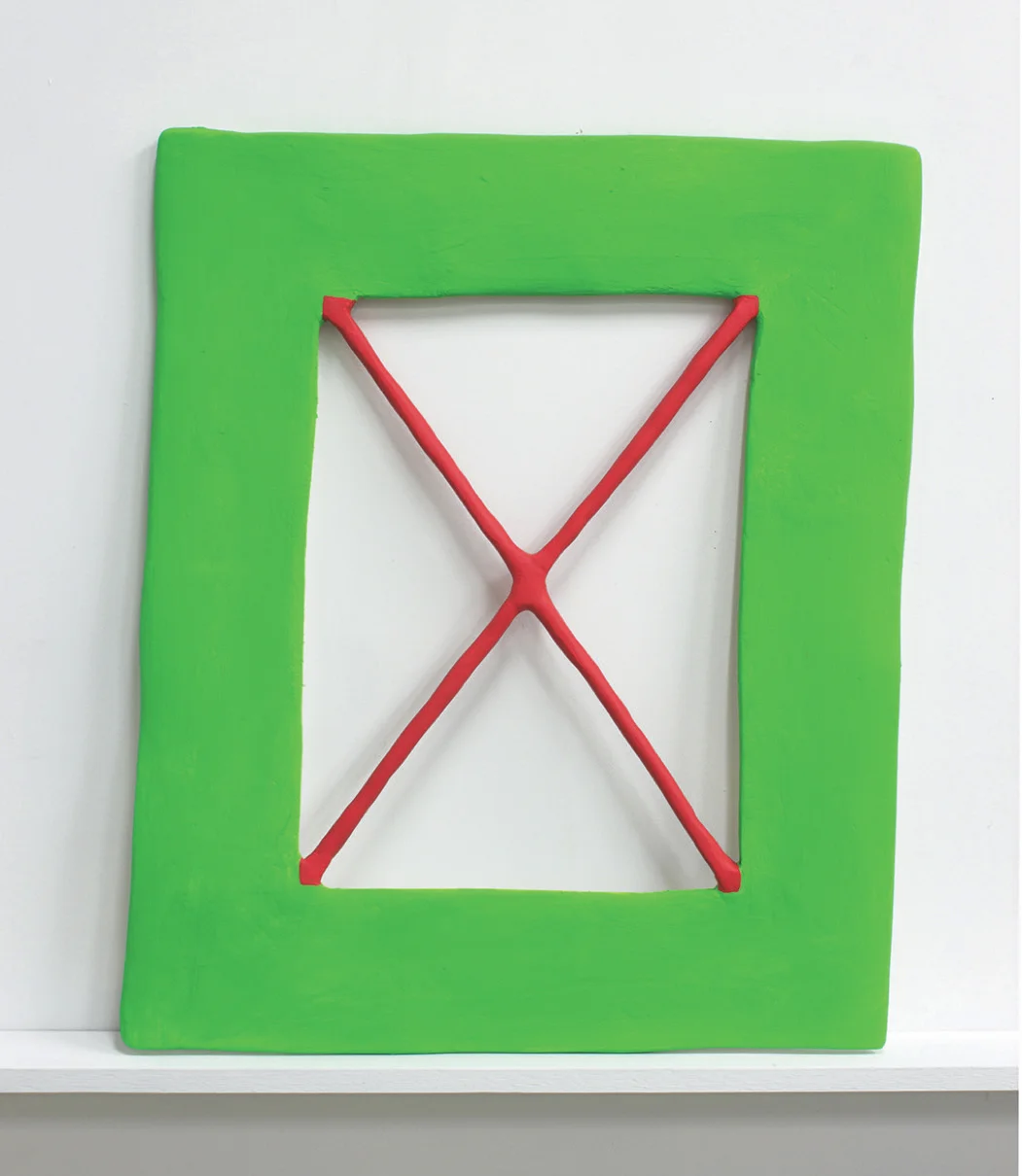 Untitled / 2017 / Acrylic, apoxie sculpt, aluminum, and rigid wrap on foam / 17 x 11 x .5 inches (43 x 28 x 1 cm)