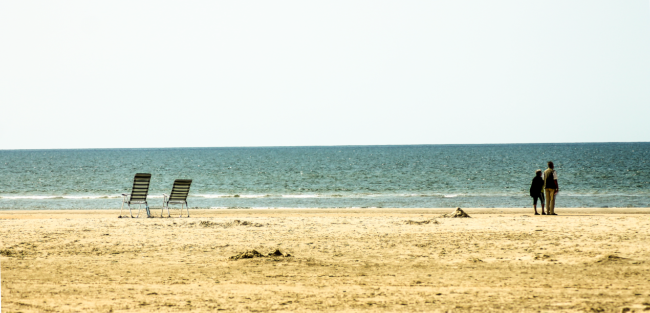 Den endlosen Strand in Dänemark genießen.