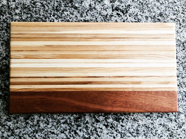 Ash and mahogany cutting board.  #cuttingboard #woodworking #handmade #charcuterieboard #custommade #handcrafted #design #wood #giftideas