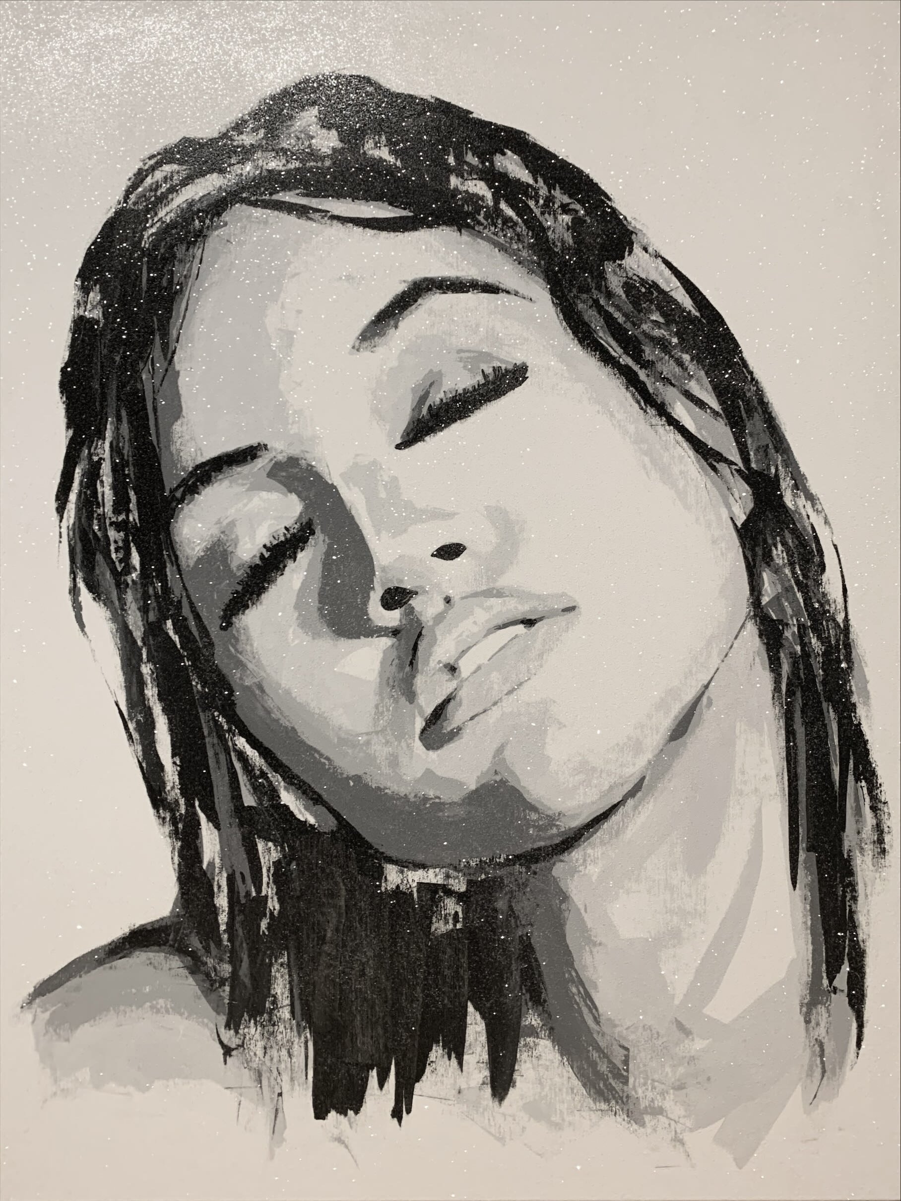 Soul

 

 120 x 160 Acrylic and diamond dust on canvas, 2024 