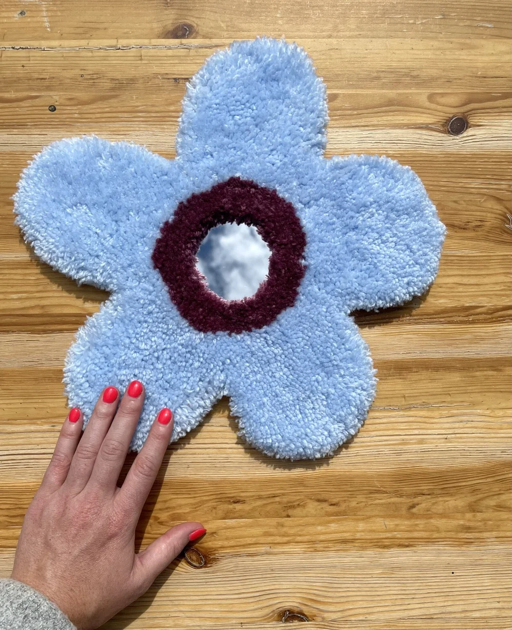 Flower mirror (Tufted Wall Hanging) — LAKE EFFECT PRESS