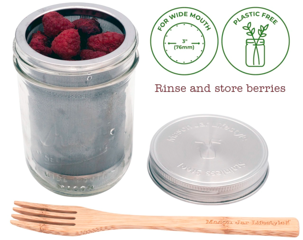 Tea Filter for Wide Mouth Mason Jars 