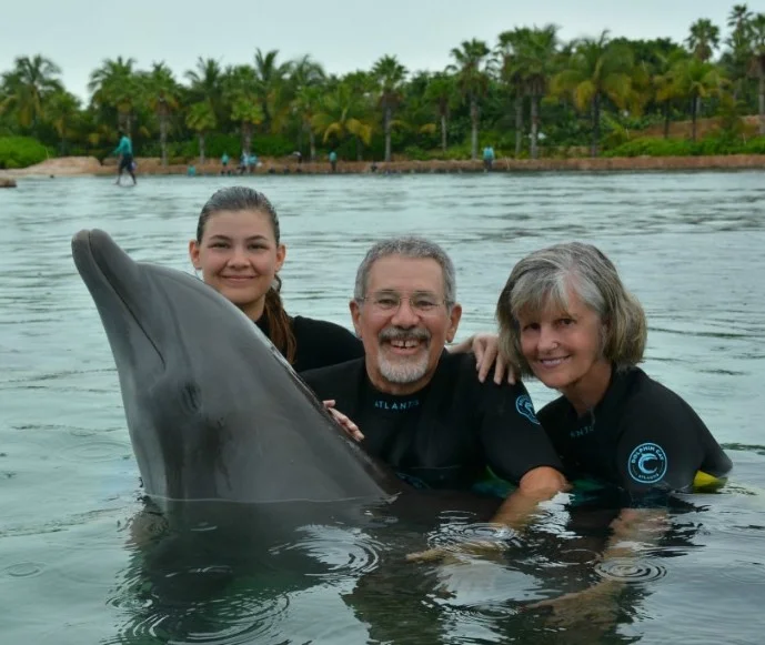 Dolphin Adventure at Atlantis Resort-Our teen chose this for the 3 of us and it was fabulous!