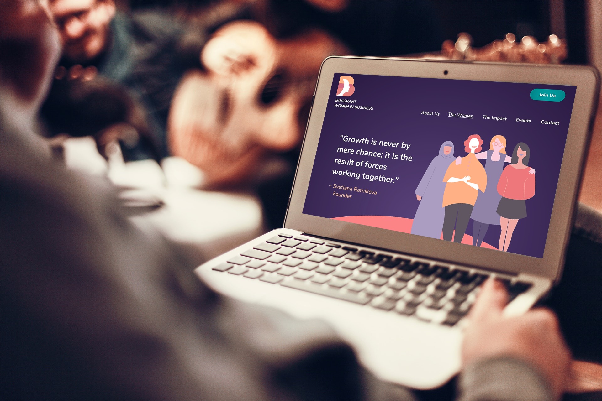 IMMIGRANT WOMEN IN BUSINESS - UI DESIGN