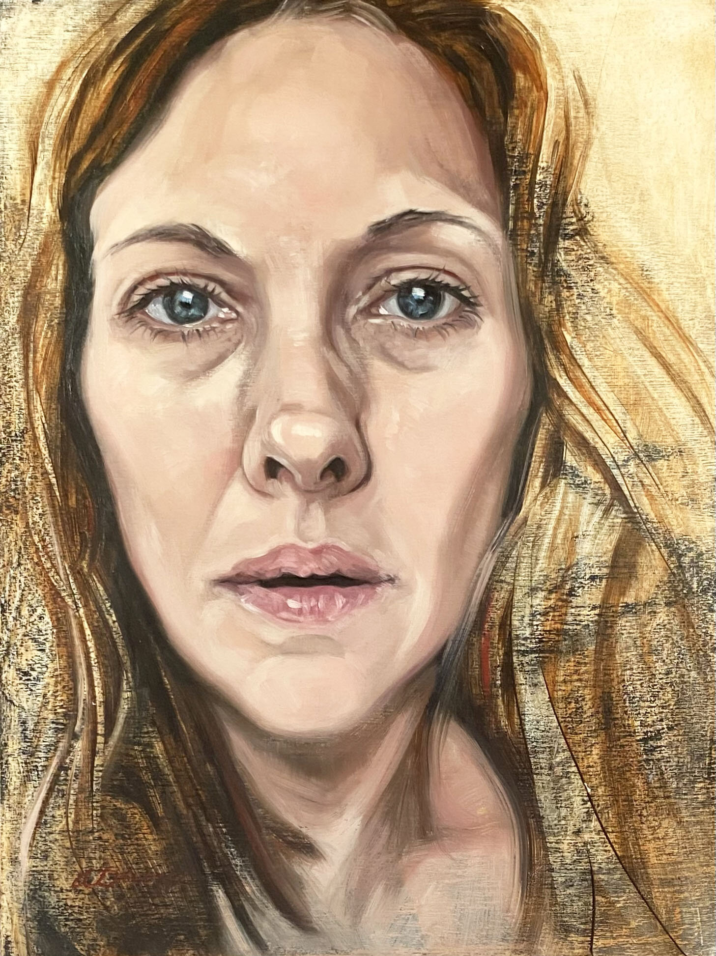 Subject to Inspection 9x12" Oil on panel