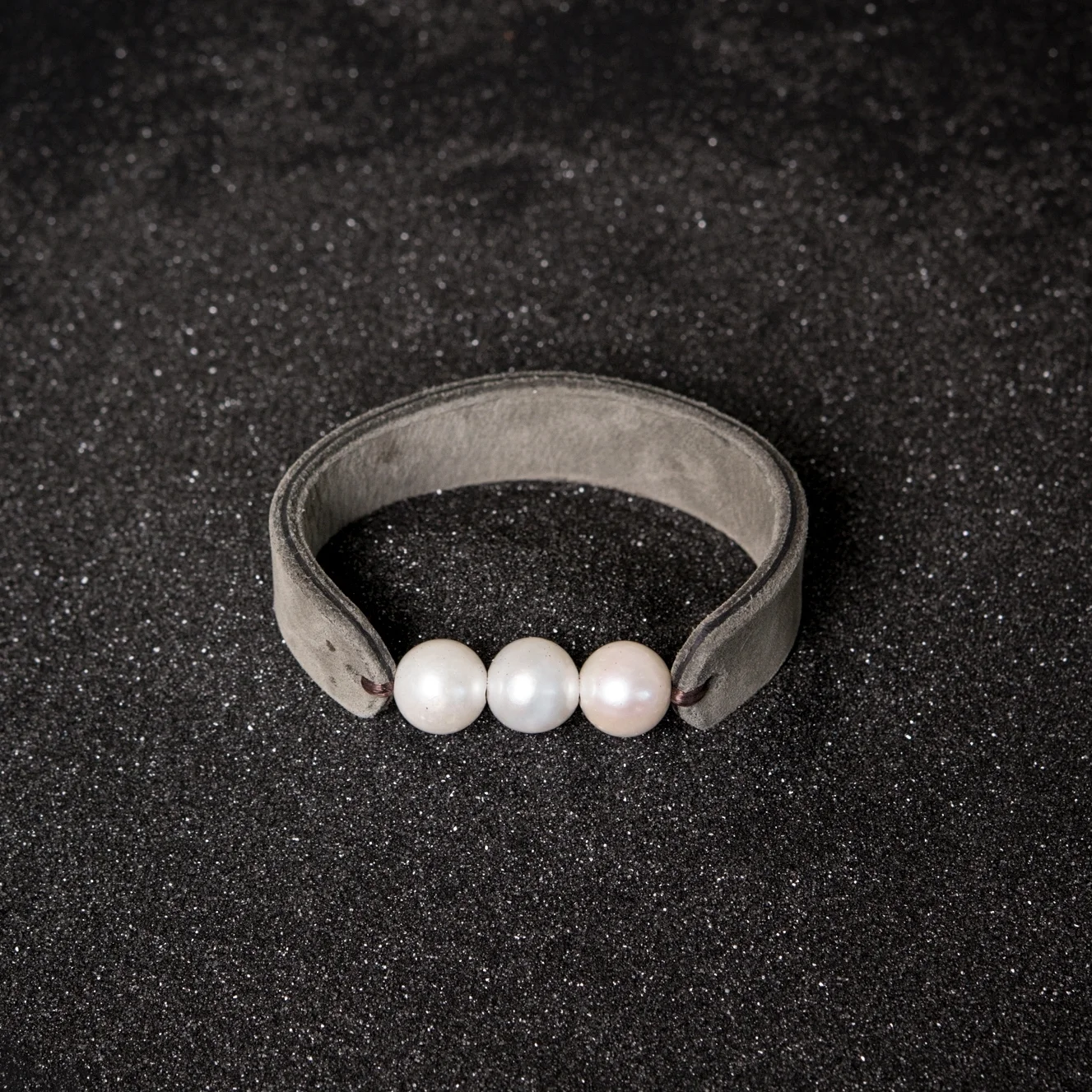 Triple Pearl Band Bracelet 
