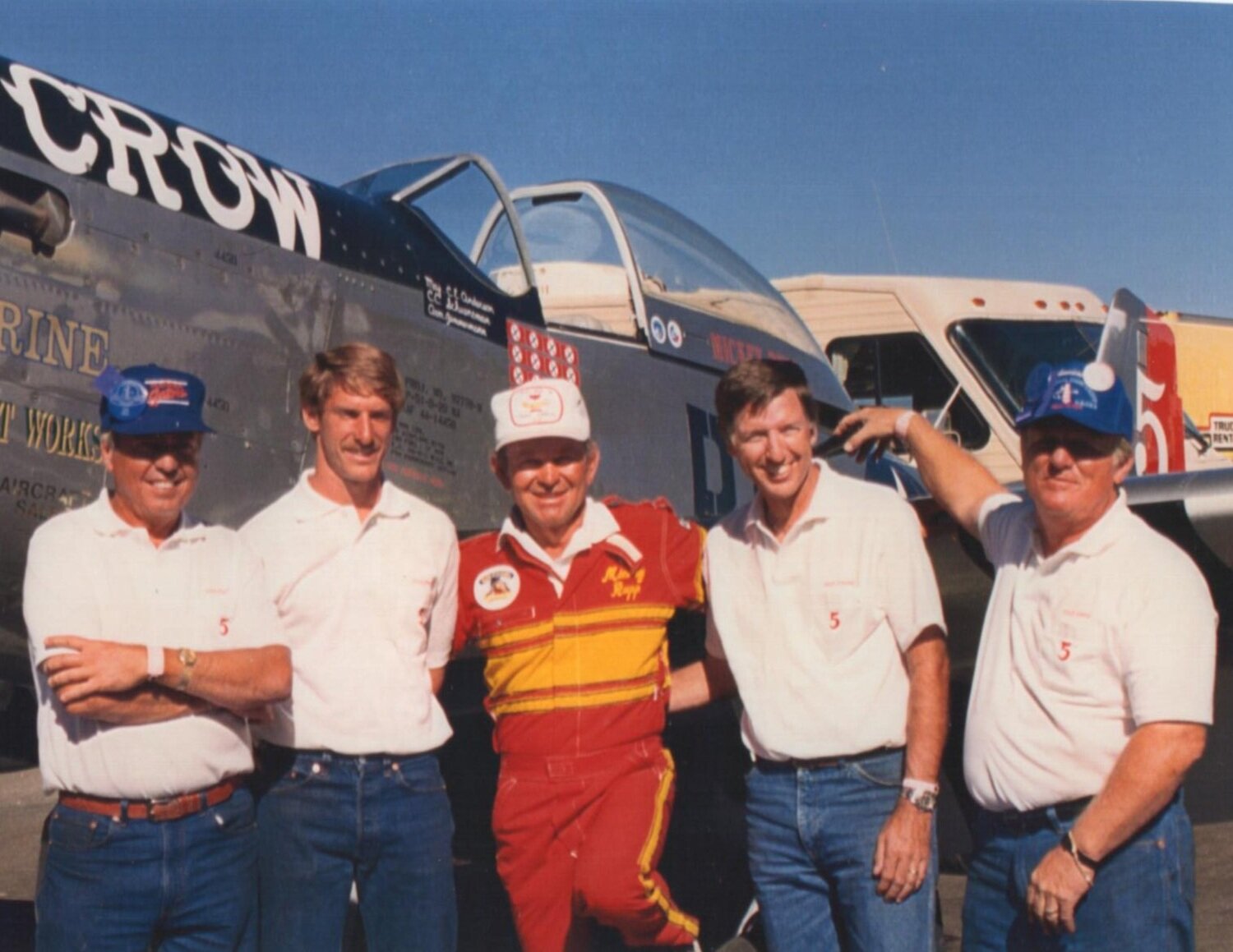 MICK WITH HIS RACING CREW