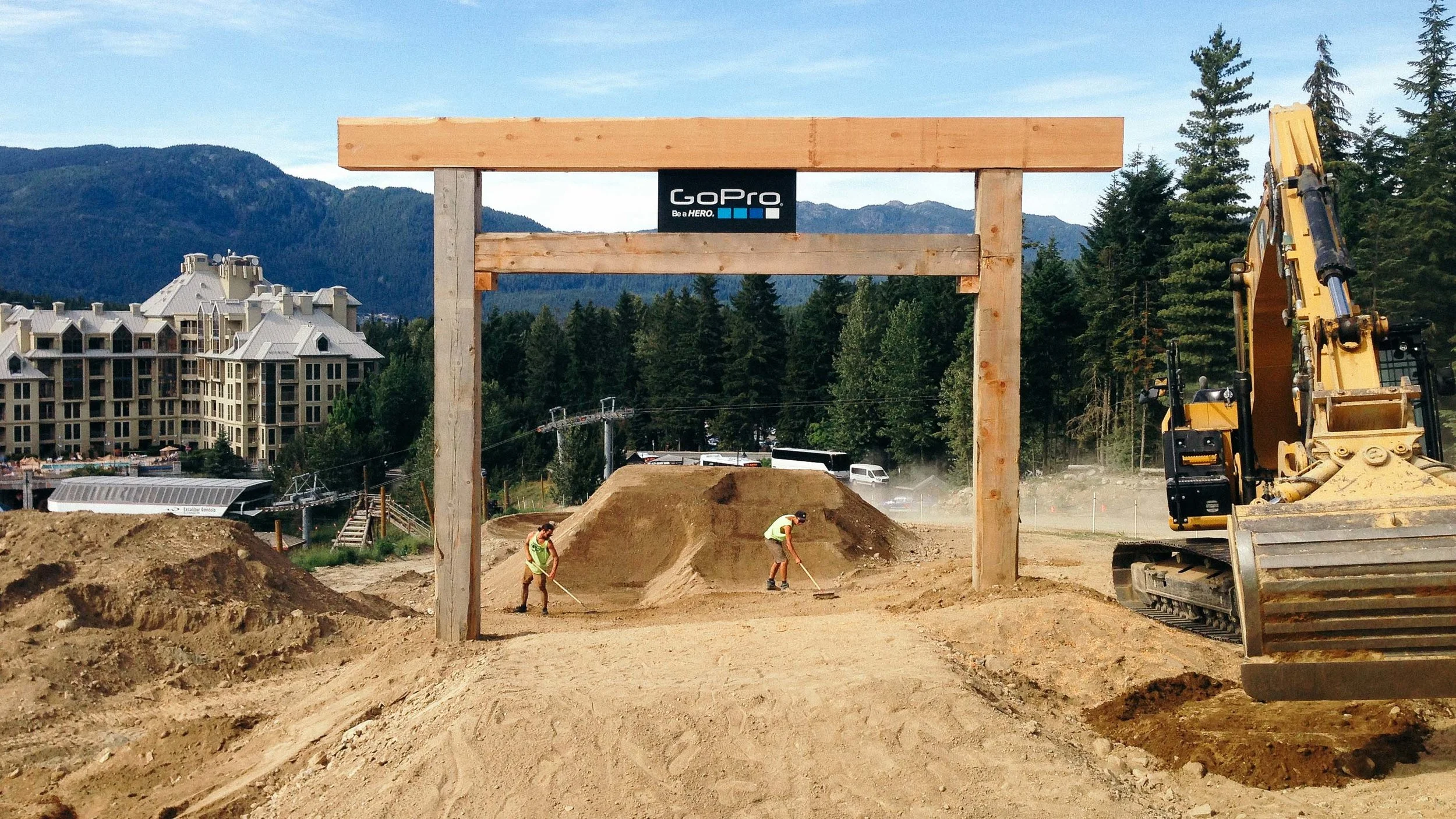 track building at crankworx redbull joyride