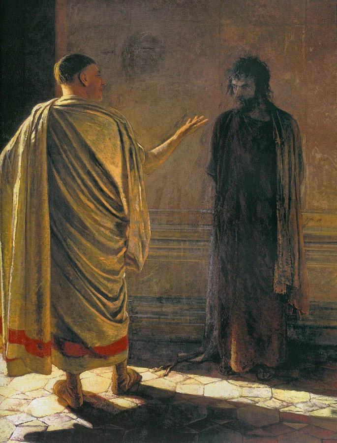 Nikolai Ge , Christ and Pilate (" What is truth? "), 1890