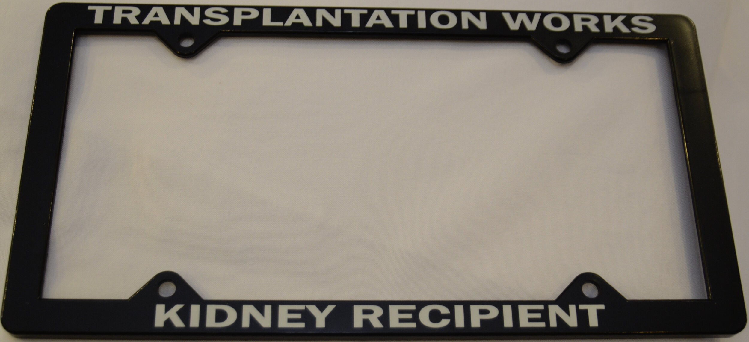 Transplantation Works Kidney Recipient License Plate Frame Organ Transplant Support Inc