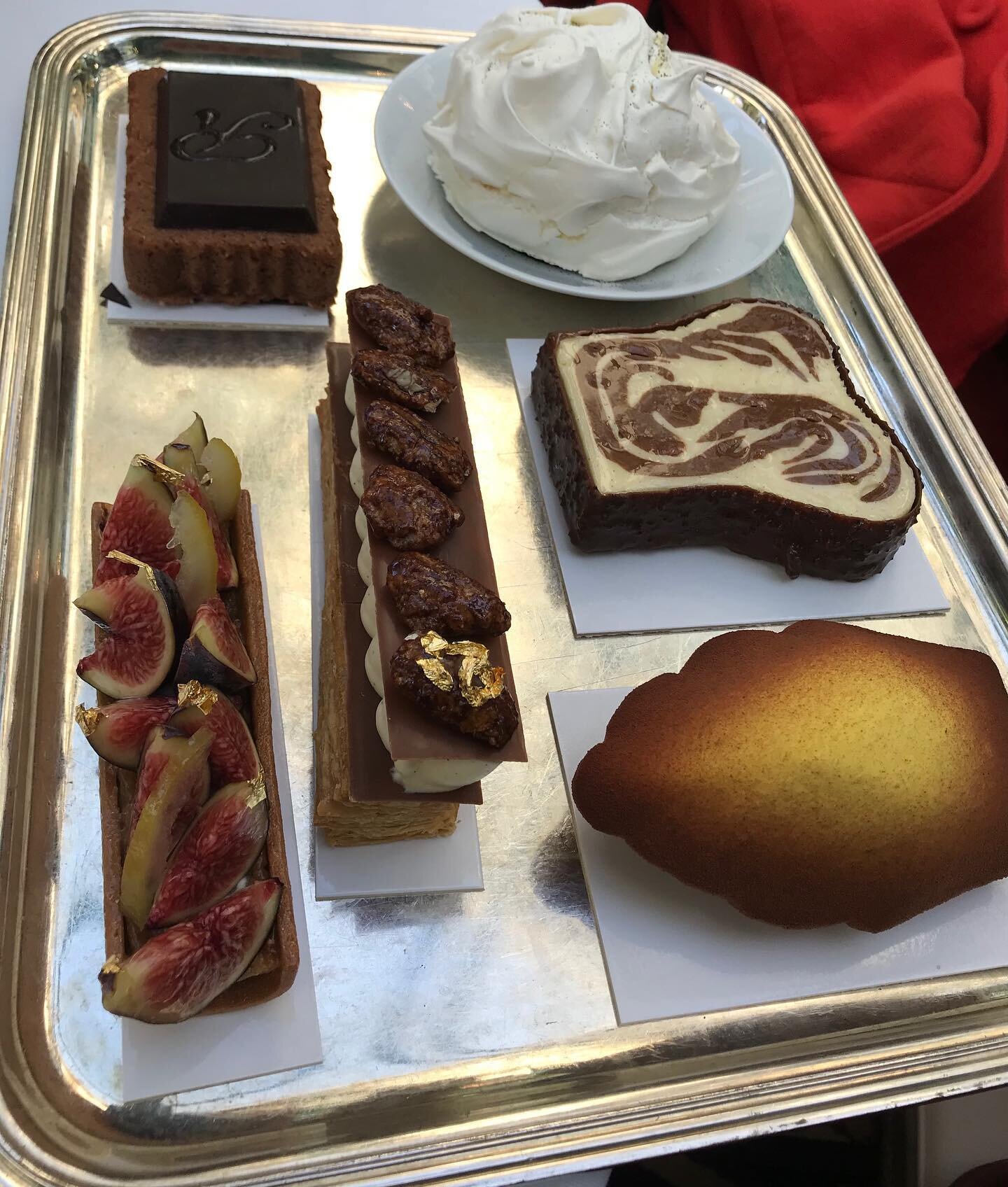 I&rsquo;m not usually one to post pictures of food, but these were just ridiculous. Pud time at @ritzparis #patisserie #ritzparis