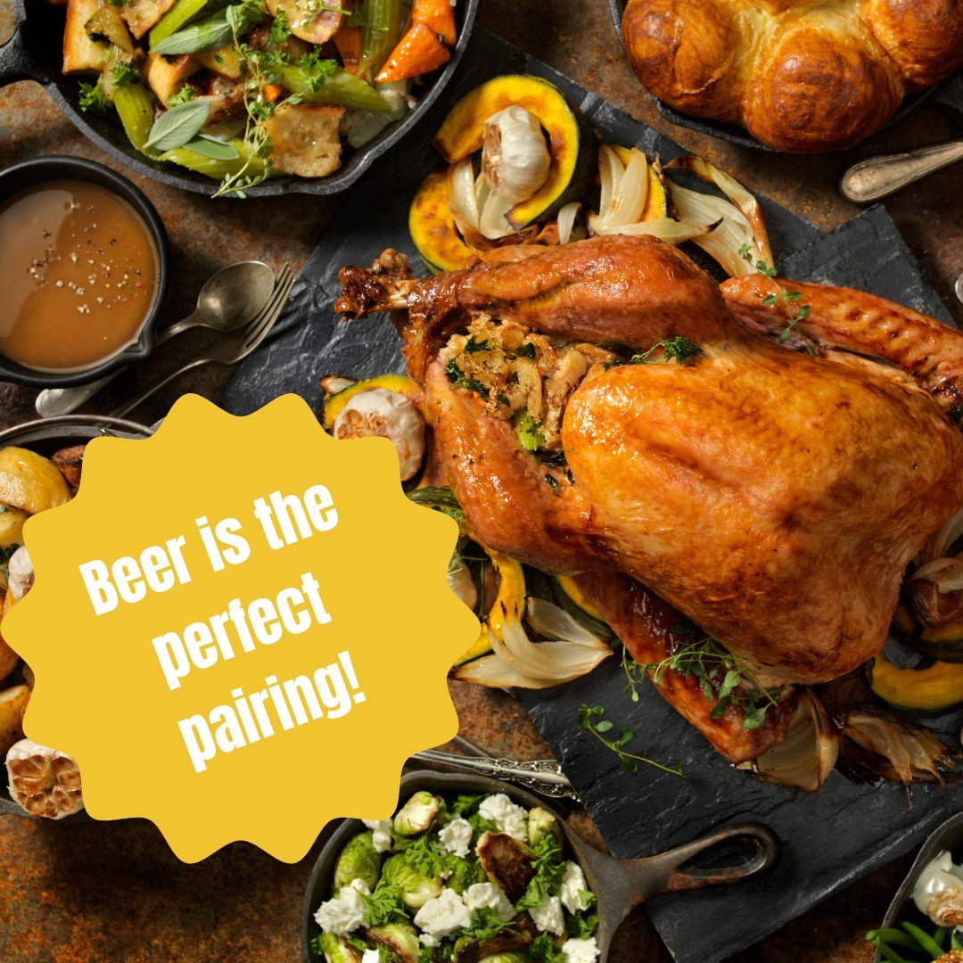 Craft Beer + Thanksgiving = Perfection! 
Trust us, beer is so easy to pair for a great feast. These are not hard and fast rules so try out a few options and see what best suits your palate! 

Here are a few suggestions to get your feast started:
- La
