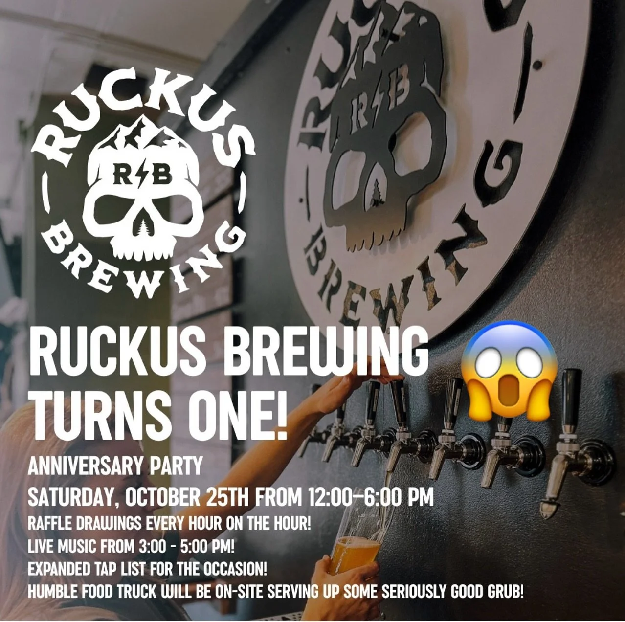 Another Anniversary Shoutout! If you haven&rsquo;t been to Ruckus Brewing yet, head down to Garden City tomorrow for their One Year Anniversary Party. Congrats to Ruckus! 🤩🍻

#idahobrewersunited #drinklocalbeer #idahobreweries 
#idahobeer #boisebee