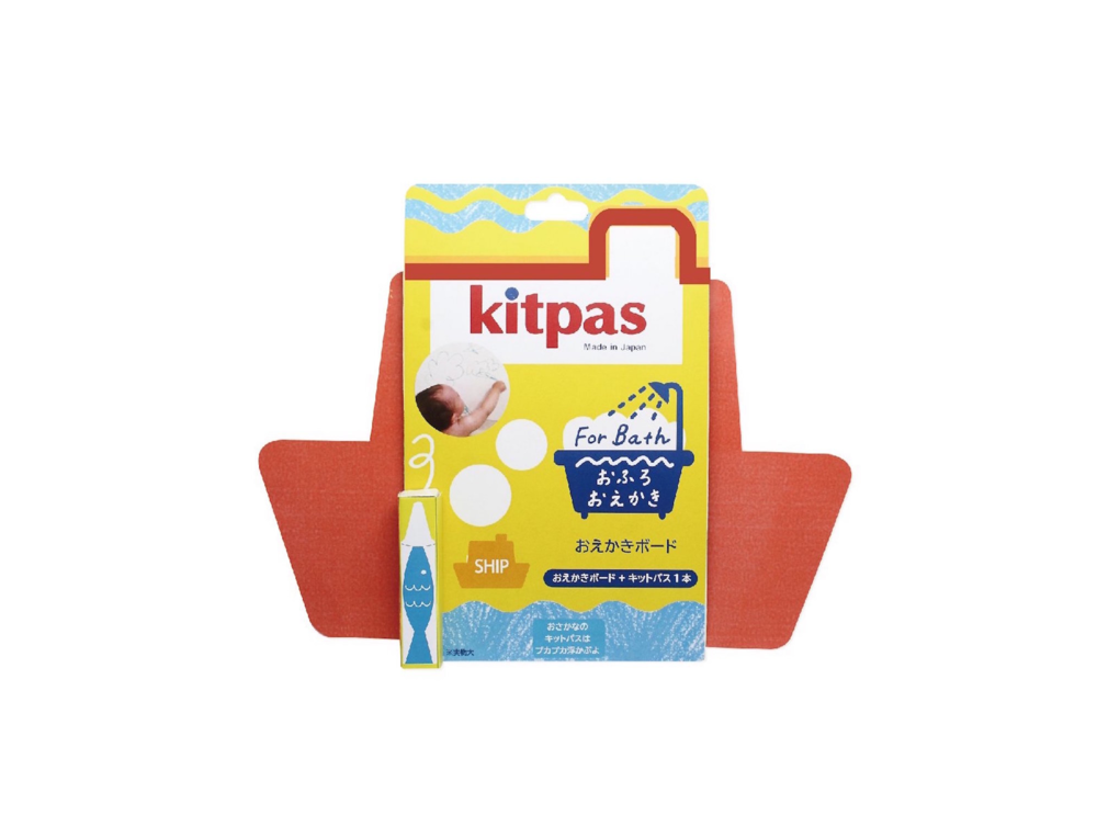 Rice Wax】Kitpas Bath Crayons 3 colors - Coral (Pink, Orange, Red) — kitpas