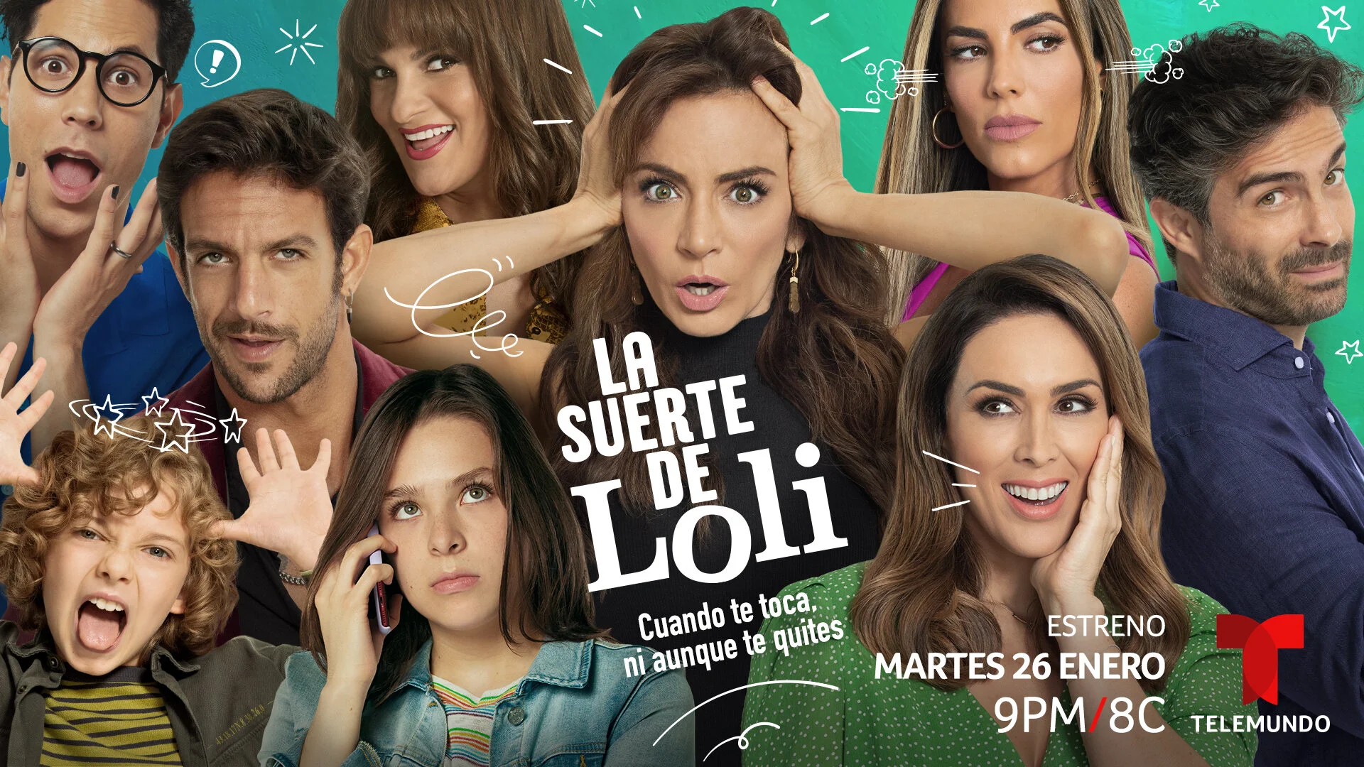 LLEGA "LA SUERTE DE LOLI" POR TELEMUNDO CON UN ELENCO DE PRIMERA
