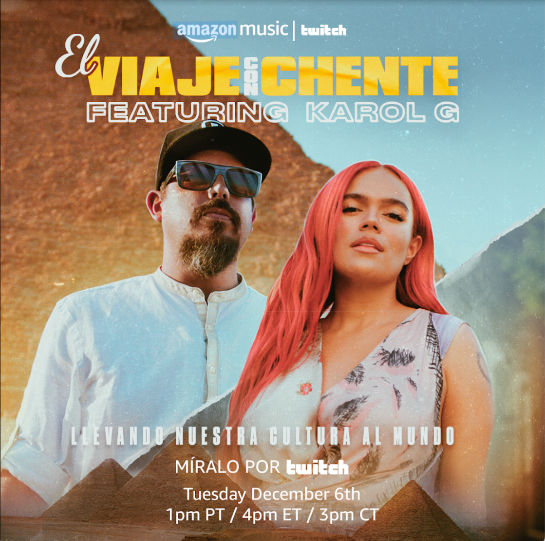 Amazon Music Presenta: “El Viaje con Chente” entrevista exclusiva presentada por el comediante puertorriqueño Chente Ydrach con la superestrella mundial Karol G   