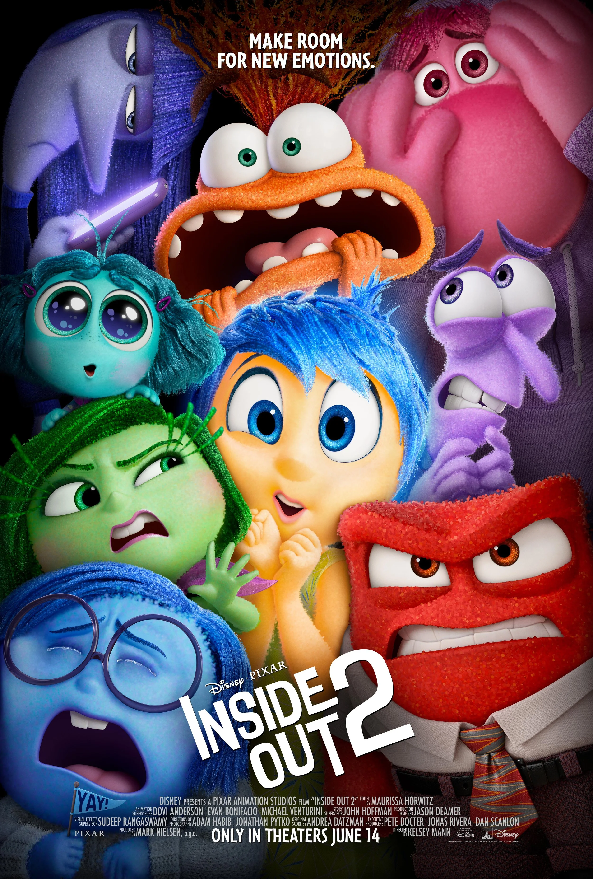 ¡Nuevo tráiler y póster de Inside Out 2!