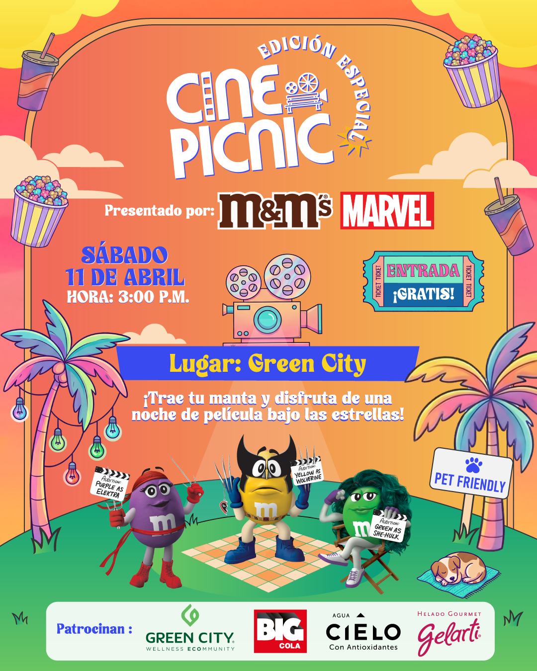 M&amp;M’S EN COLABORACIÓN CON  MARVEL, INVITAN  A LOS PANAMEÑOS A VIVIR LA EXPERIENCIA “SÉ UN HÉROE”  EN LA EDICIÓN ESPECIAL DE CINE PICNIC  