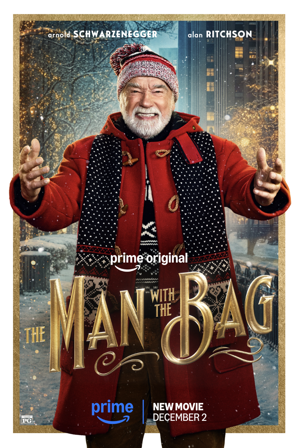 Arnold Schwarzenegger regresa a la Navidad como Santa Claus en el primer teaser de “The Man with the Bag”