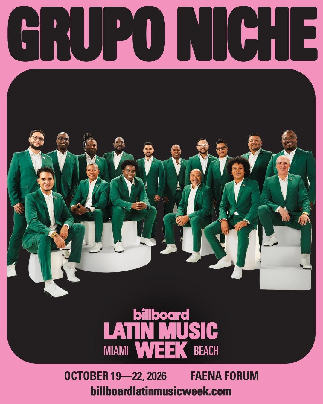 GRUPO NICHE SE SUMA AL PANEL “GENERACIONES” DE BILLBOARD LATIN ﻿MUSIC WEEK 2026