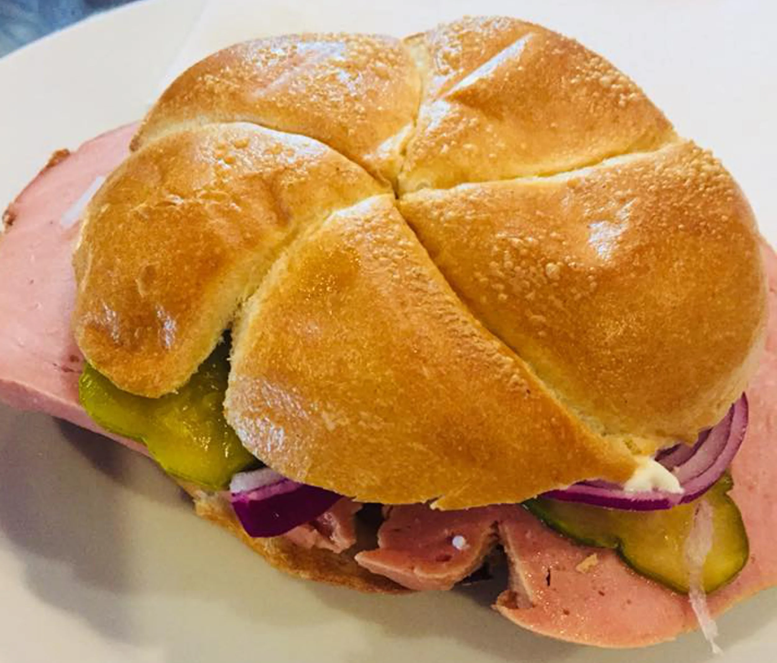 "The Austrian" a leberkäse on kaiser