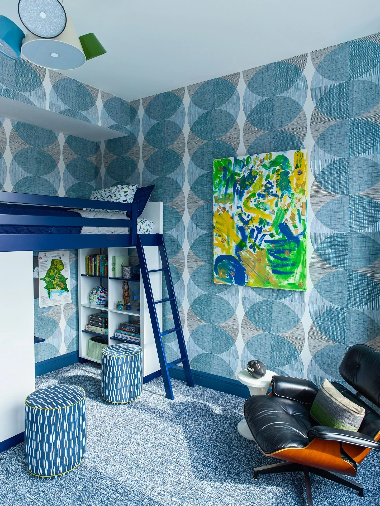 Here are the bedrooms of three siblings in one West Village home. We always start designing kids&rsquo; rooms via a conversation with the kids and parents about their interests, personalities, and how they want the room to feel. In this project, the 