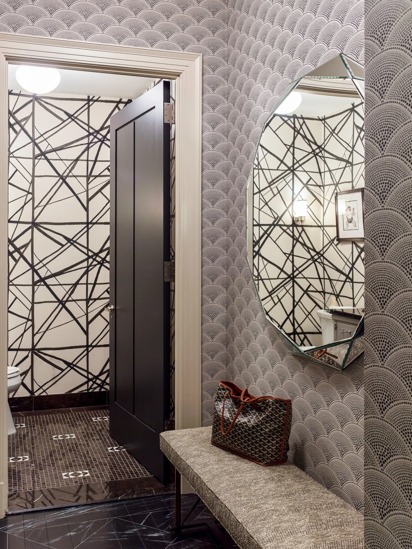 We often hear from clients: &ldquo;It&rsquo;s such a small space, why bother with wallpaper?&rdquo;⁠ We think that papering and furnishing these smaller spaces makes the entire home feel considered and finished. ⁠
⁠
⁠
⁠
⁠
⁠
⁠
📷 @ericpiasecki⁠
⁠
⁠
⁠
