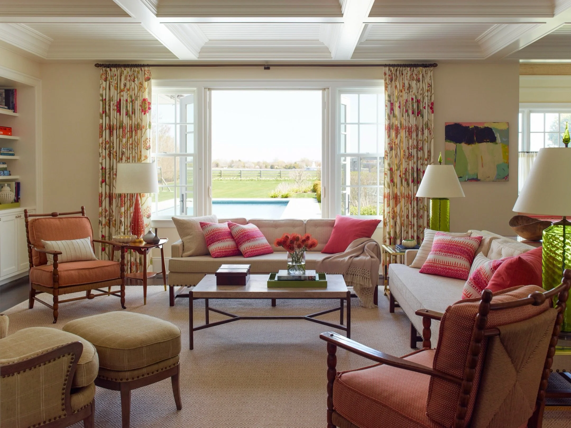 The Hamptons are hopping again and our clients are back in their summer homes.  We aim to make these spaces feel relaxed using lighter, brighter palettes and textures. We want this home to feel like a nice change from the pace and formality of city l